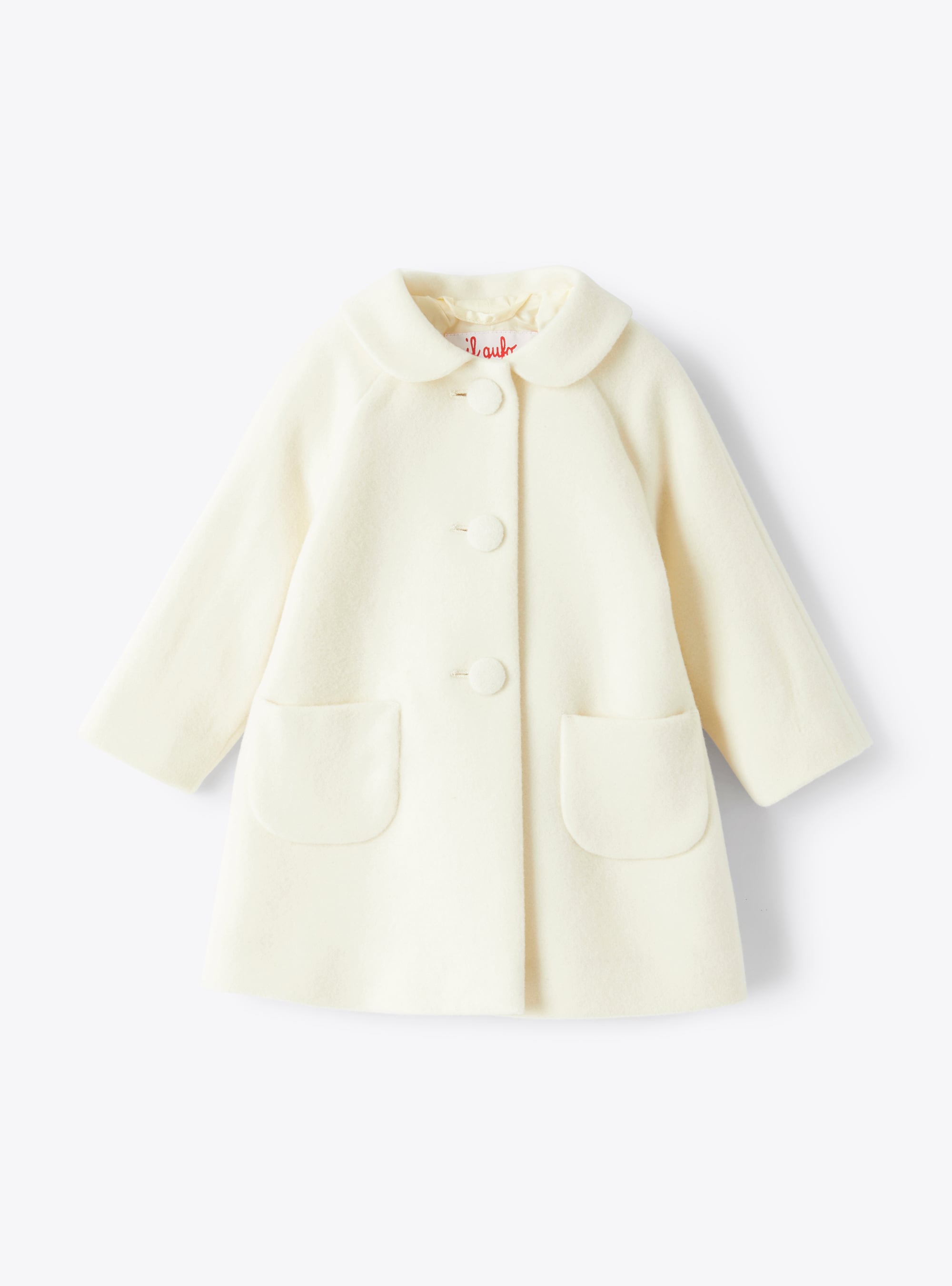 Manteau bébé fille en drap de laine