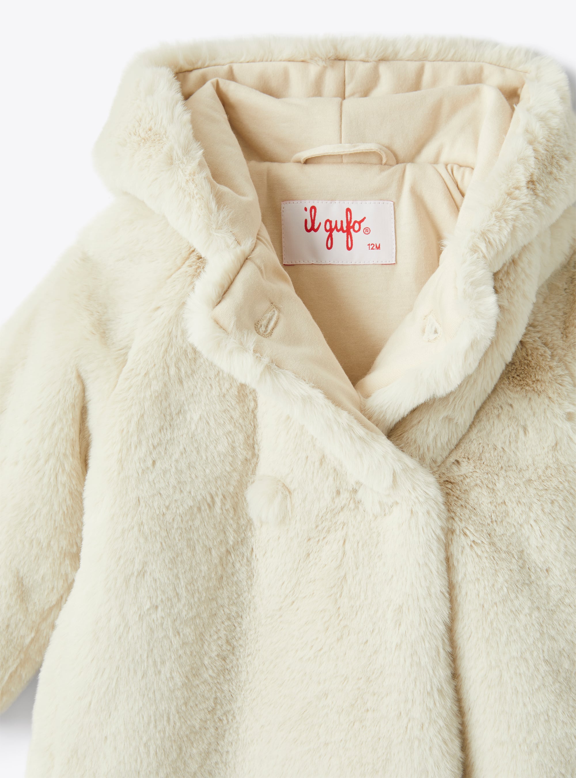 Baby girl's faux-fur coat