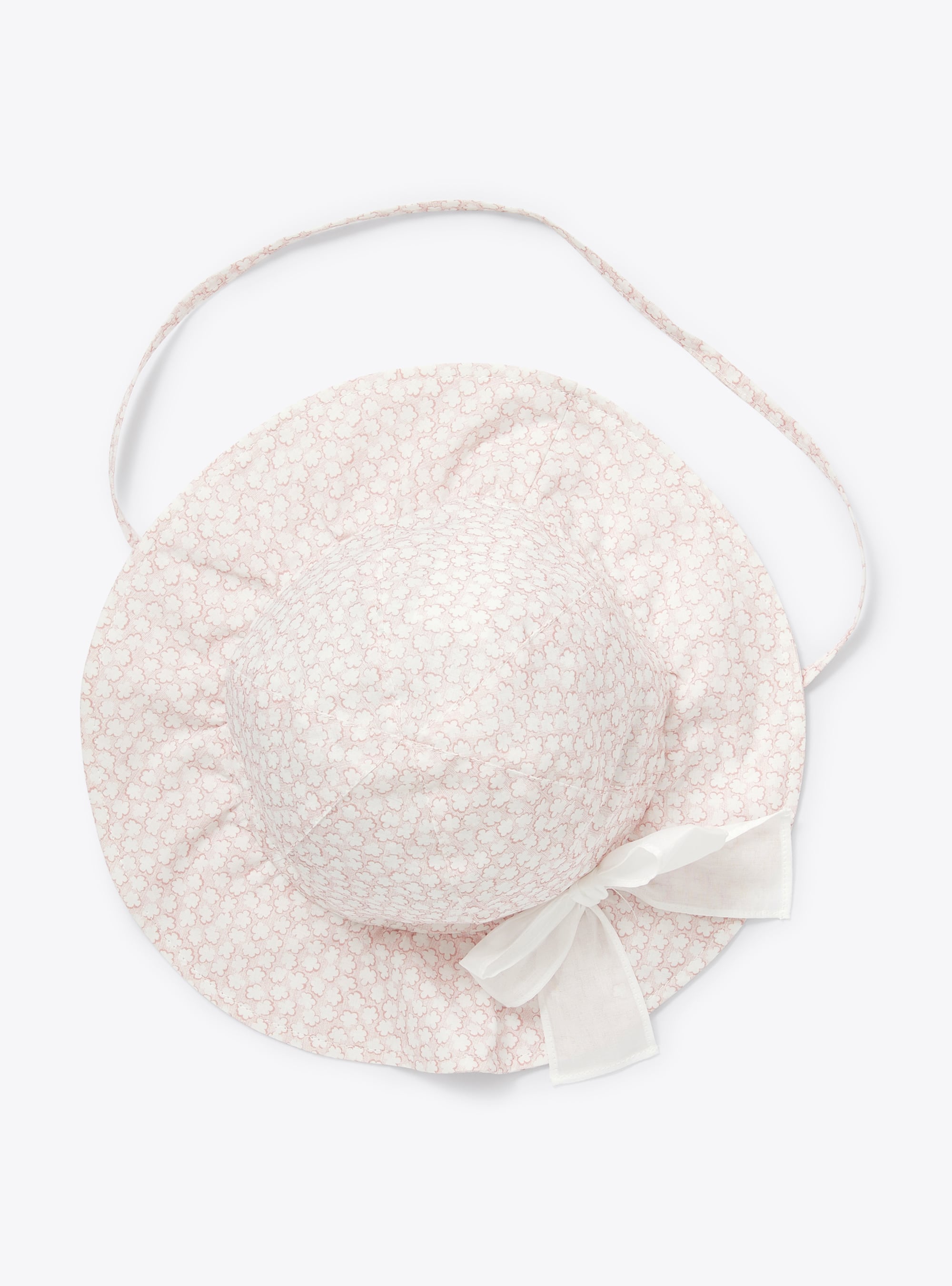 Il Gufo floral-print cotton head band - White