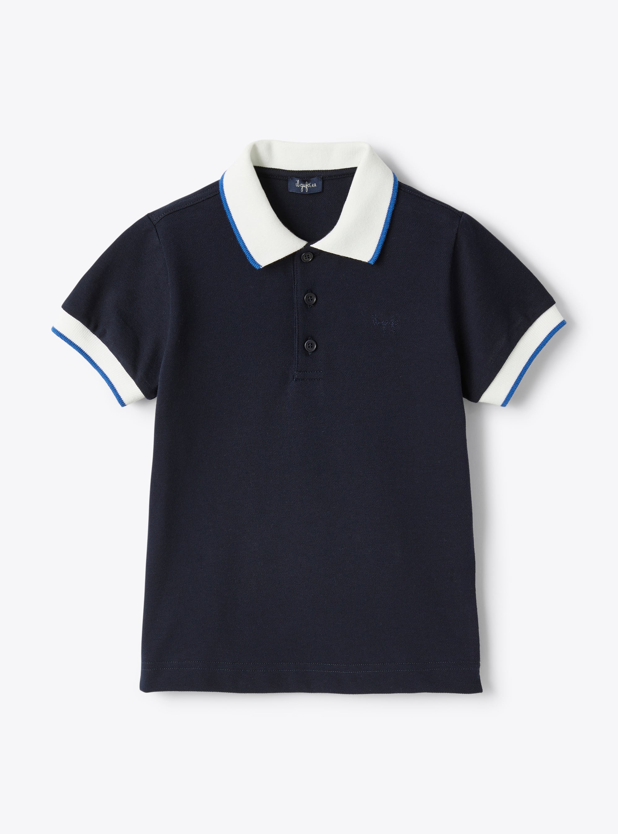 Piquet polo with contrasting detail | Il Gufo