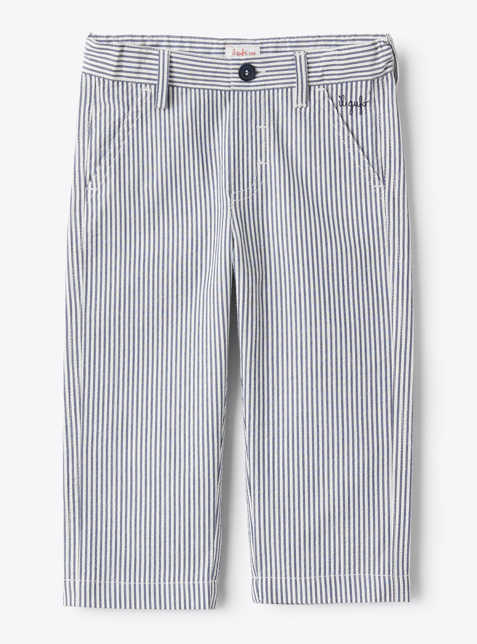 Il Gufo striped bermuda shorts - Blue
