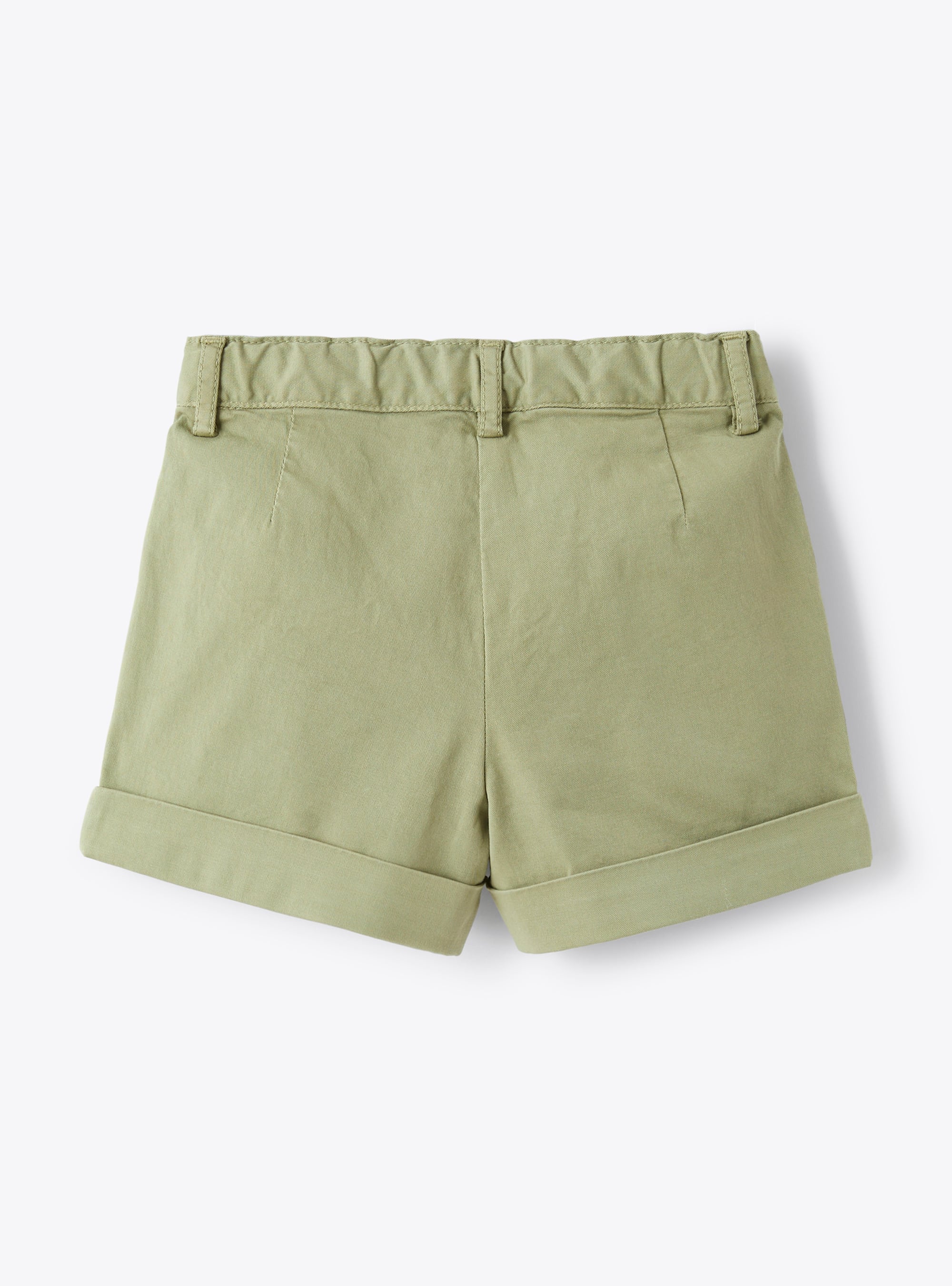 Il Gufo twill cotton-blend mini shorts - Green