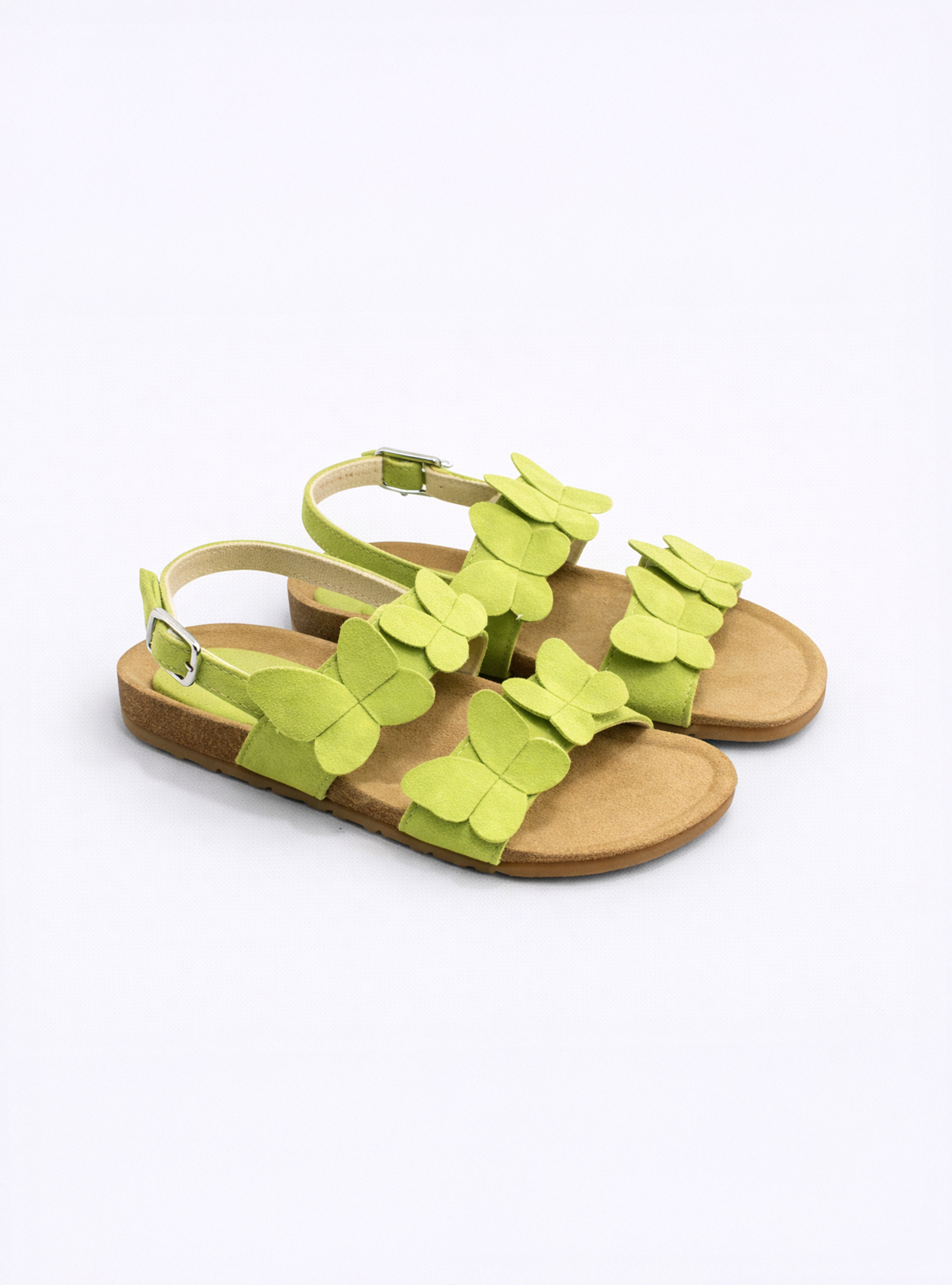 Kids Suede Buckle Shoes - Yellow and Green Amazon.com | East Bajia Suede Clogs for Girls and Boys  main image 4