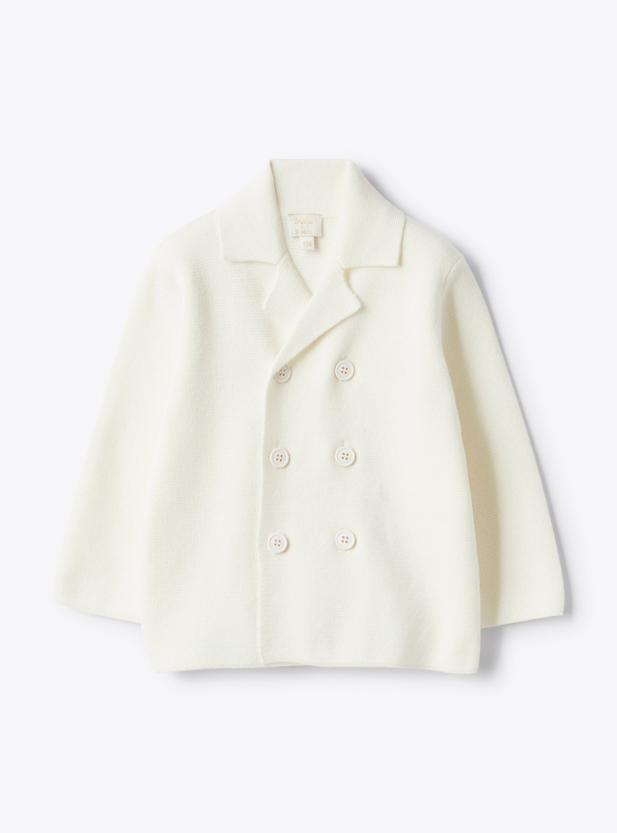 Double-breasted jacket in organic cotton | Il Gufo