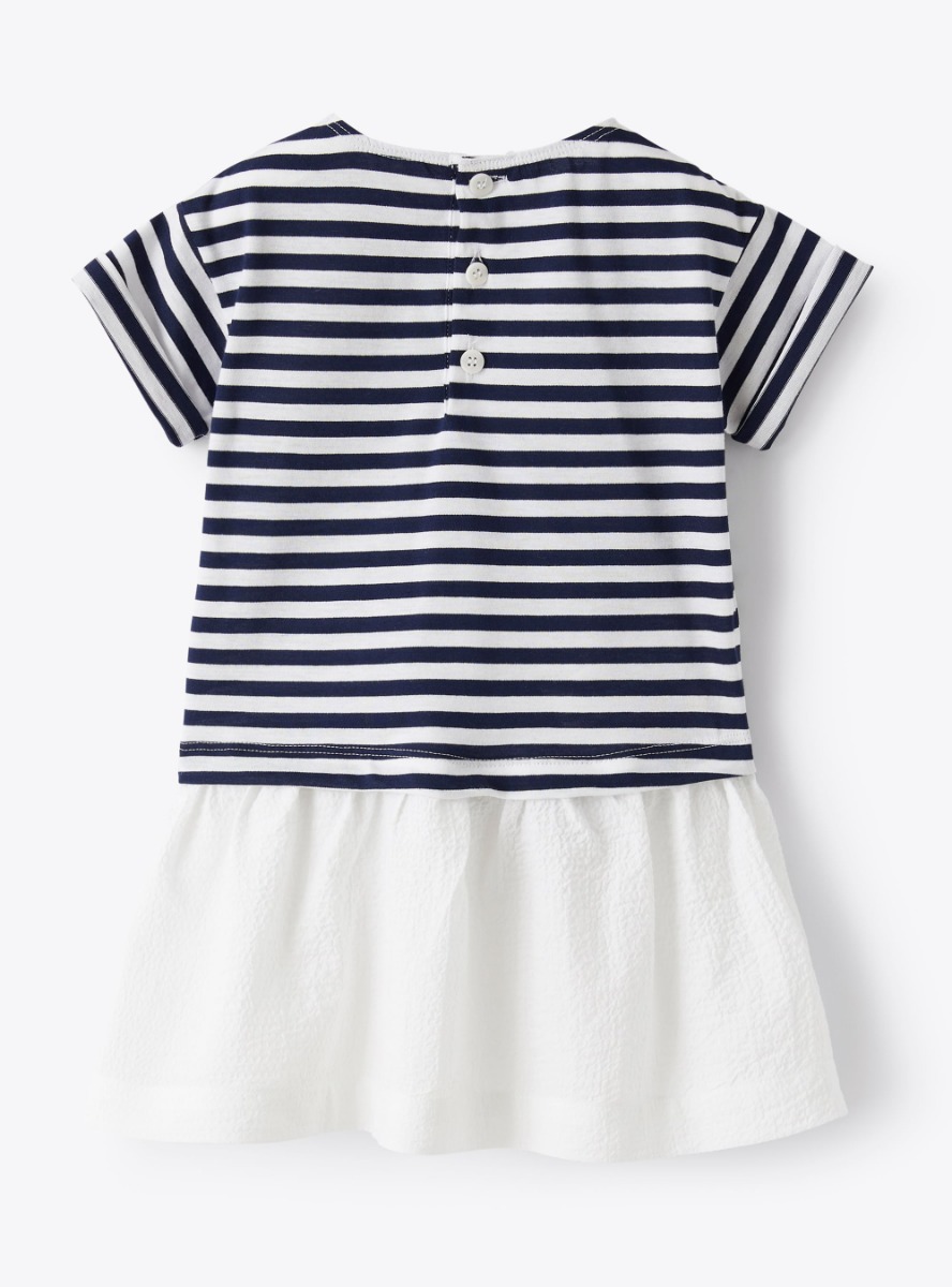 Navy Stripe Jersey T-Shirt Dress - Matalan