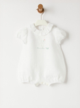 Linen romper with bunny