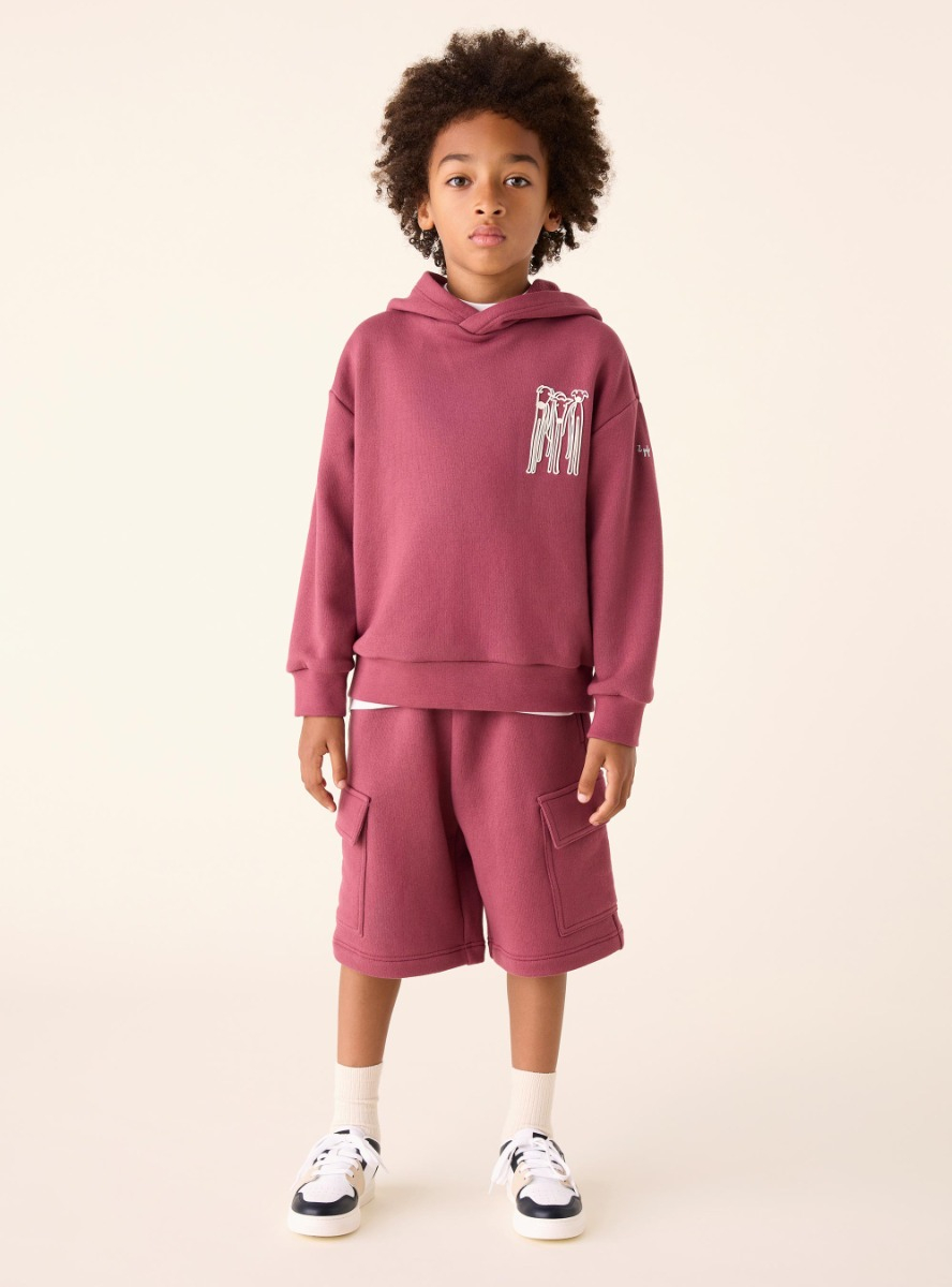 Bermuda en sweat de coton - Pantalons - Il Gufo