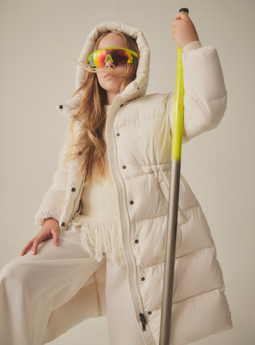 Flared down jacket with hood - Down Jackets - Il Gufo