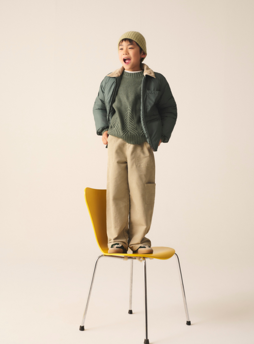 Maglione in misto cotone con ricami - Verde | Il Gufo