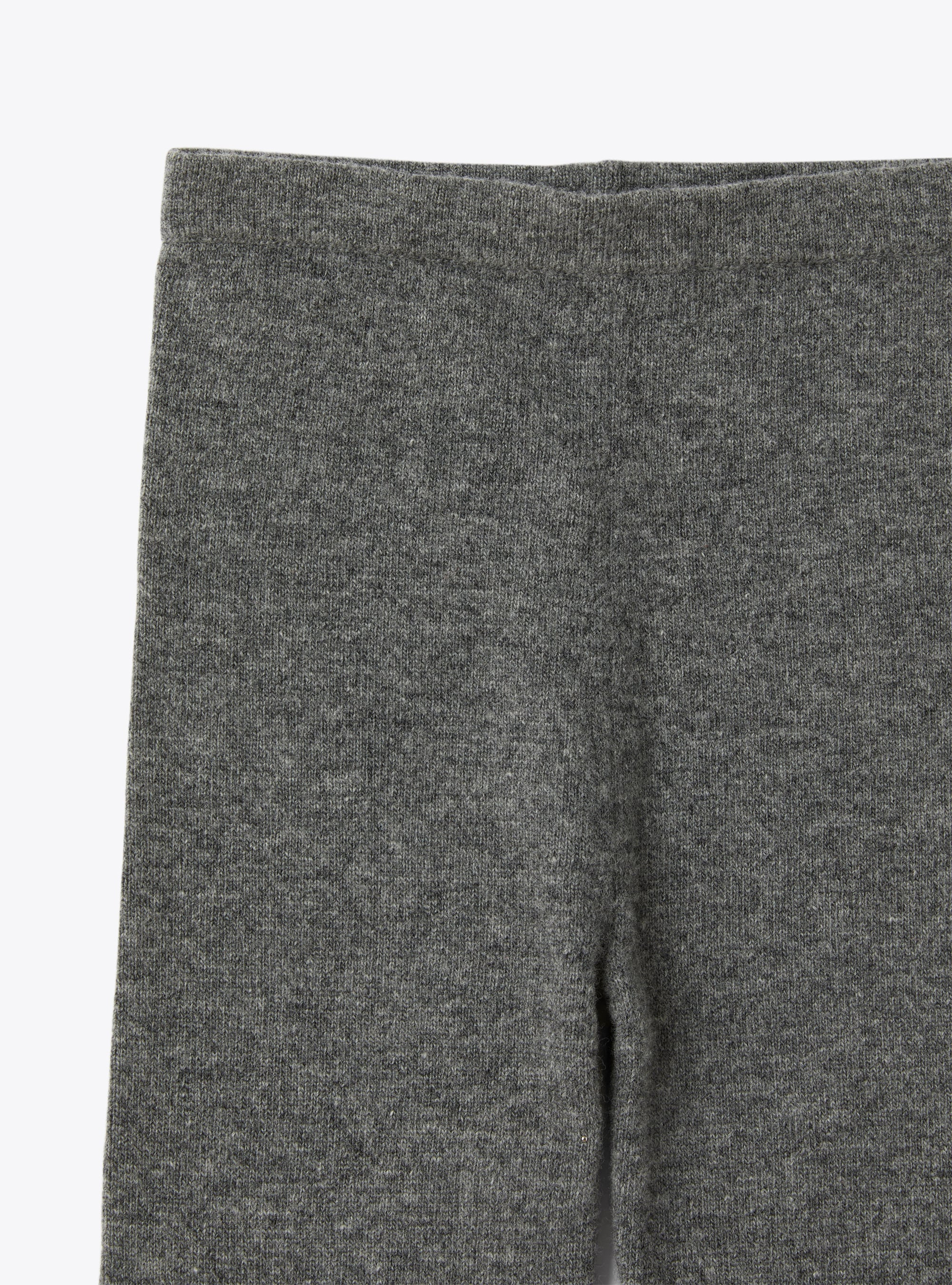 Leggings grigio in lana merino - Grigio | Il Gufo