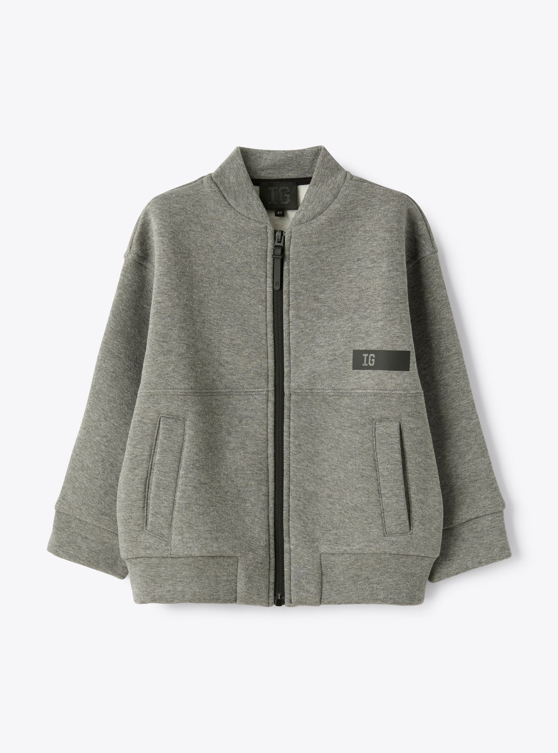 Fleece bomber jacket - Grey | Il Gufo