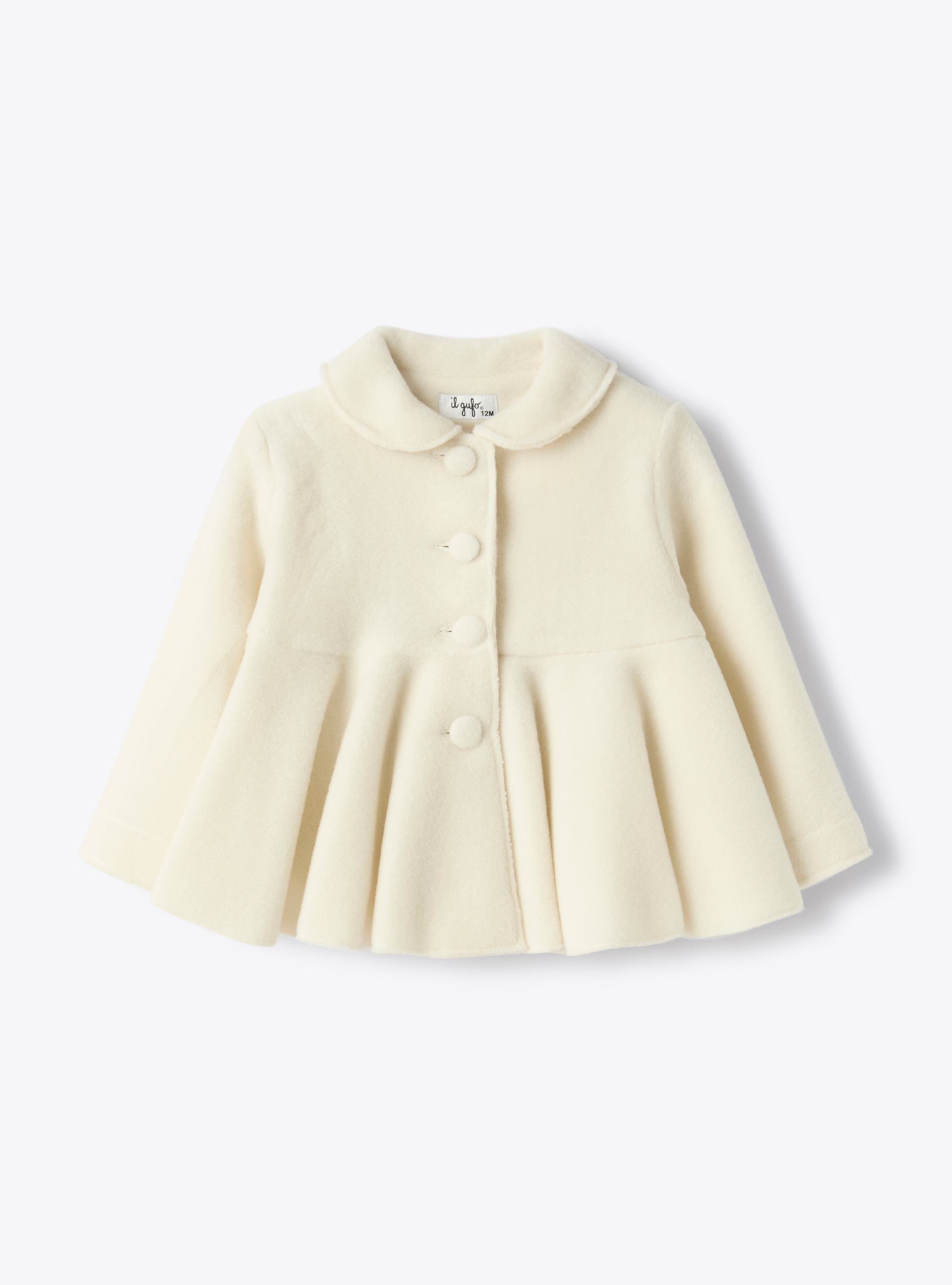 Fleece jacket with ruffle - Jackets - Il Gufo