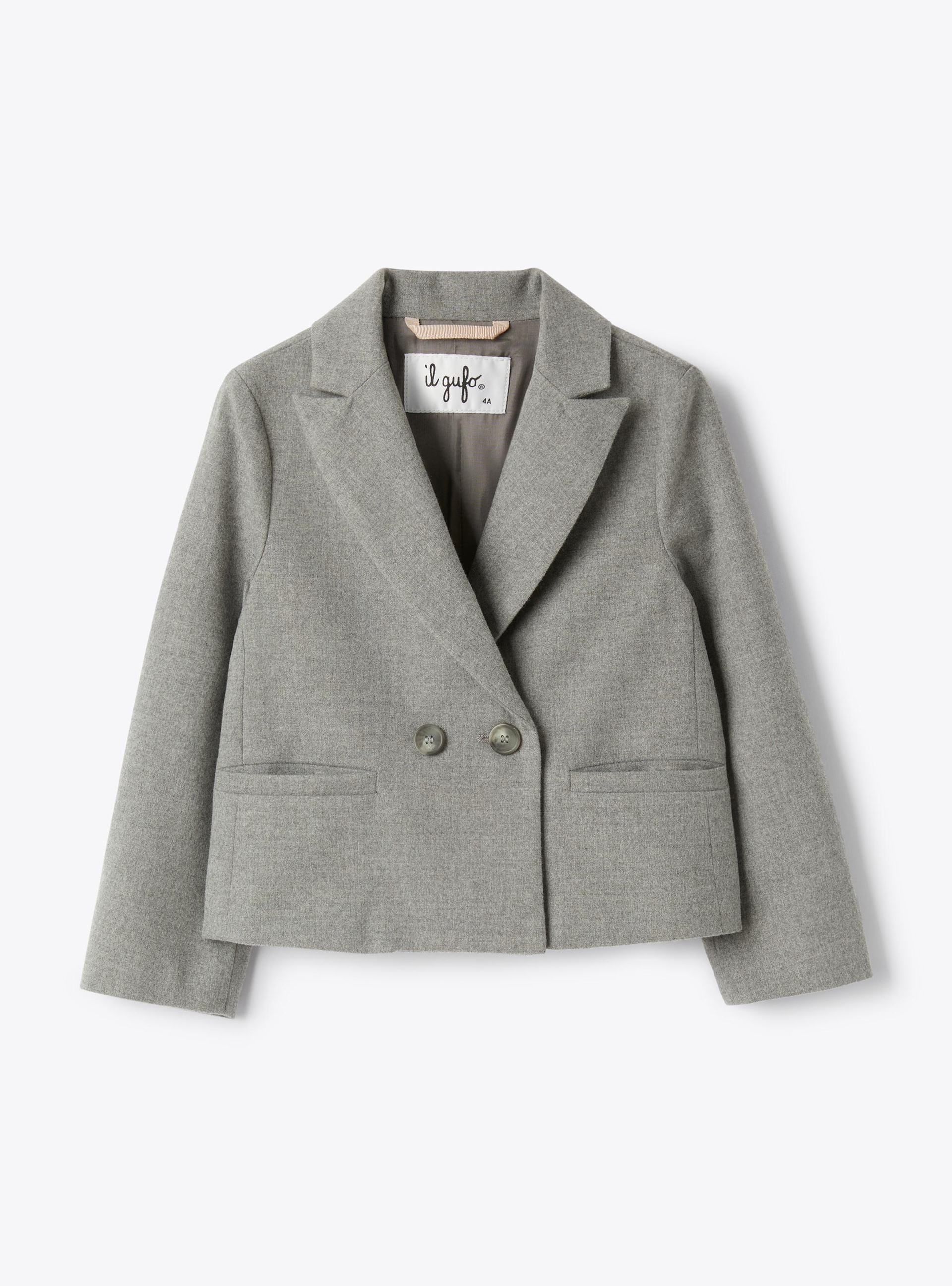 Double-breasted blazer in techno-wool - Jackets - Il Gufo