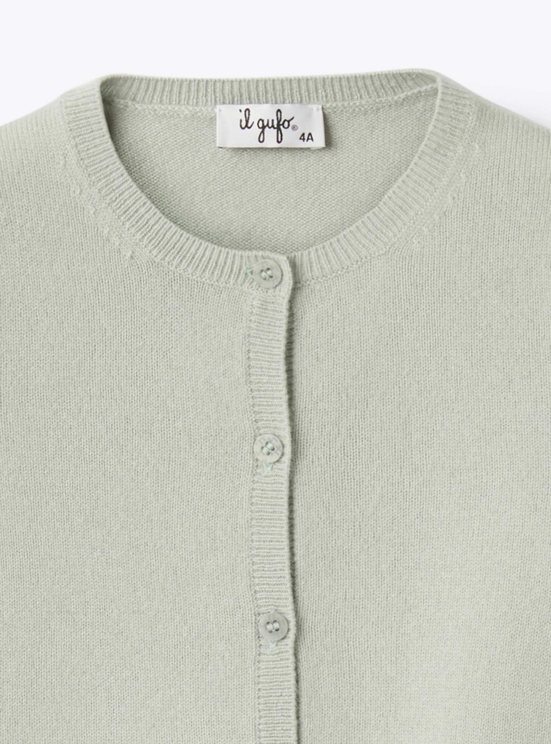 Cashmere cardigan - Light blue | Il Gufo
