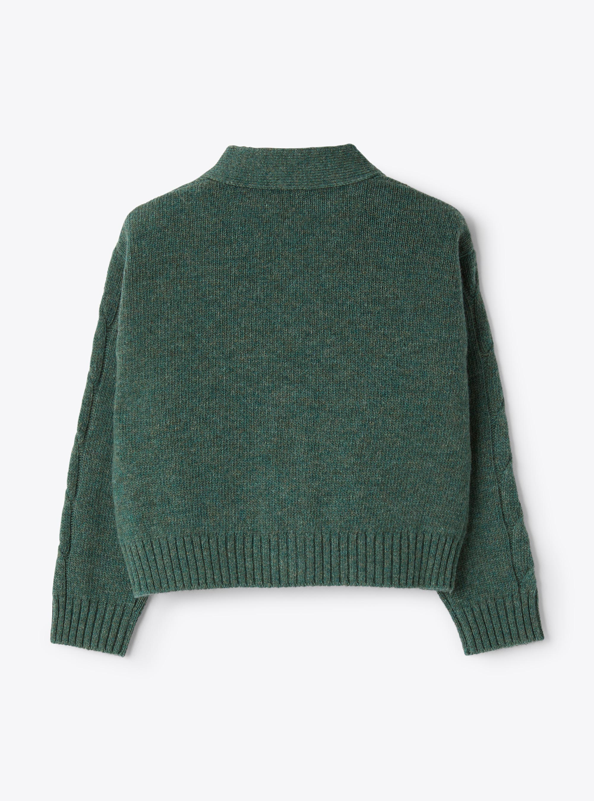 Cardigan en laine avec torsades - Pulls - Il Gufo
