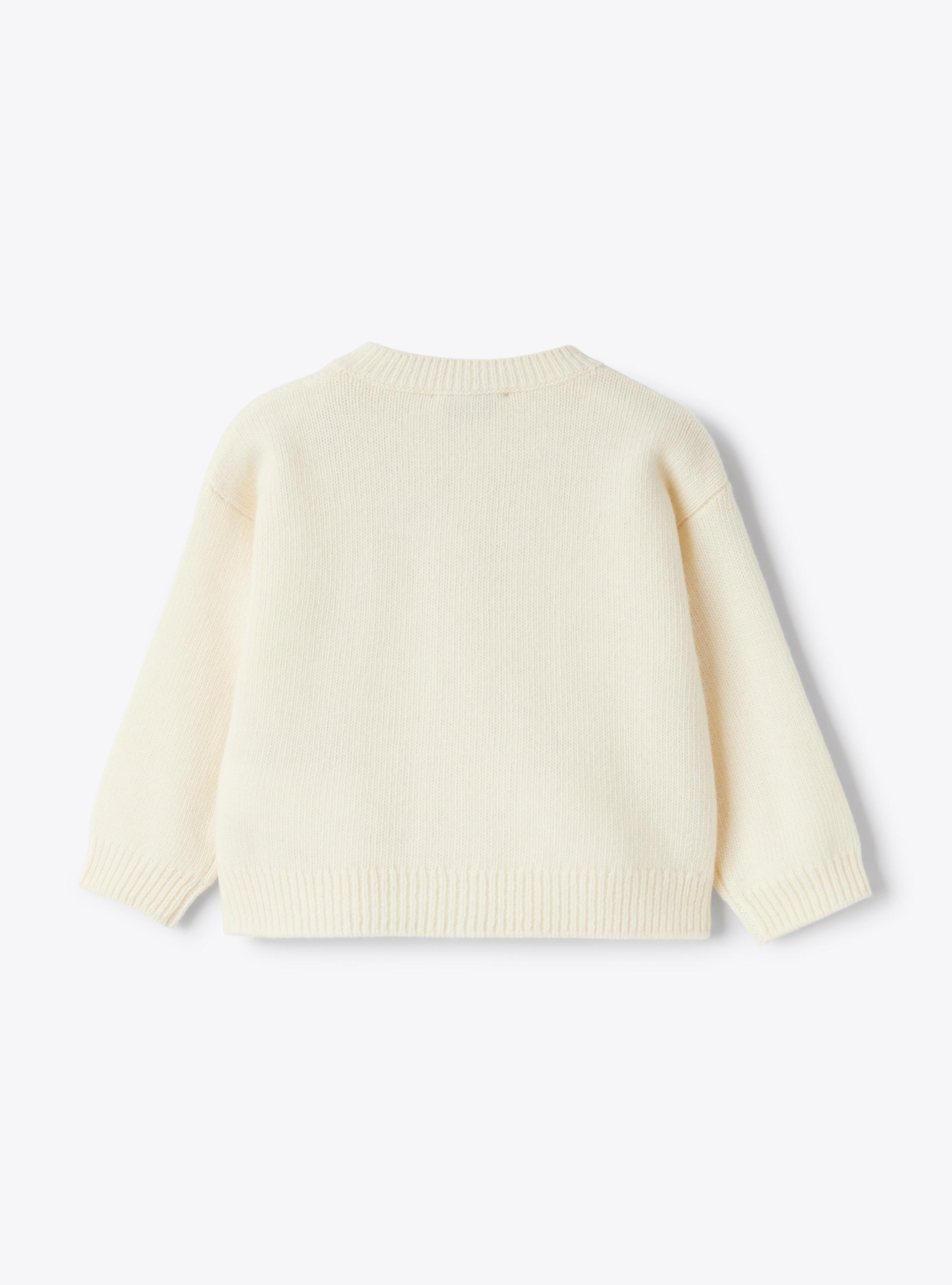 Wollcardigan mit Stickerei - Pullover - Il Gufo