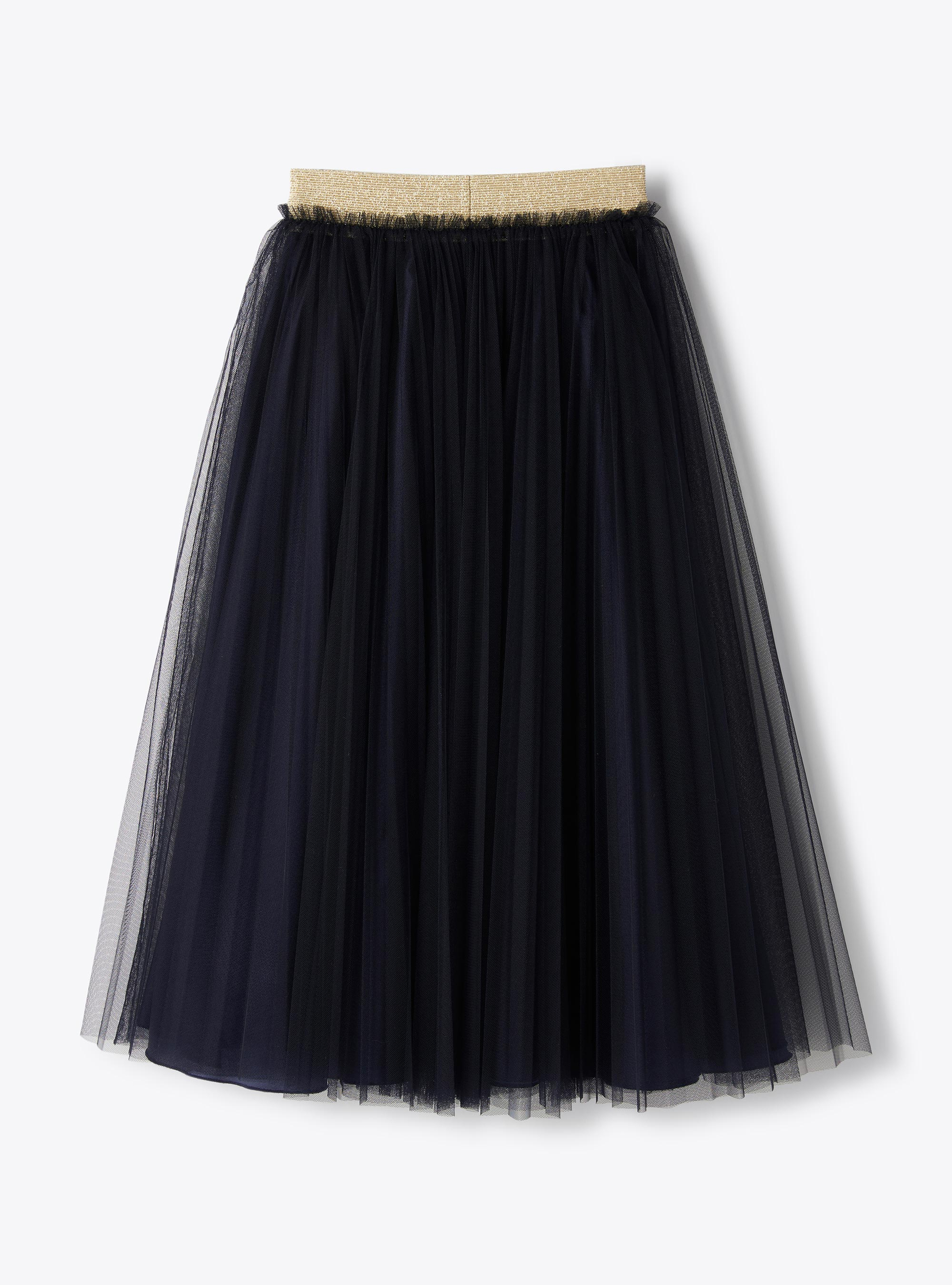 Jupe en tulle plissé - Bleu | Il Gufo