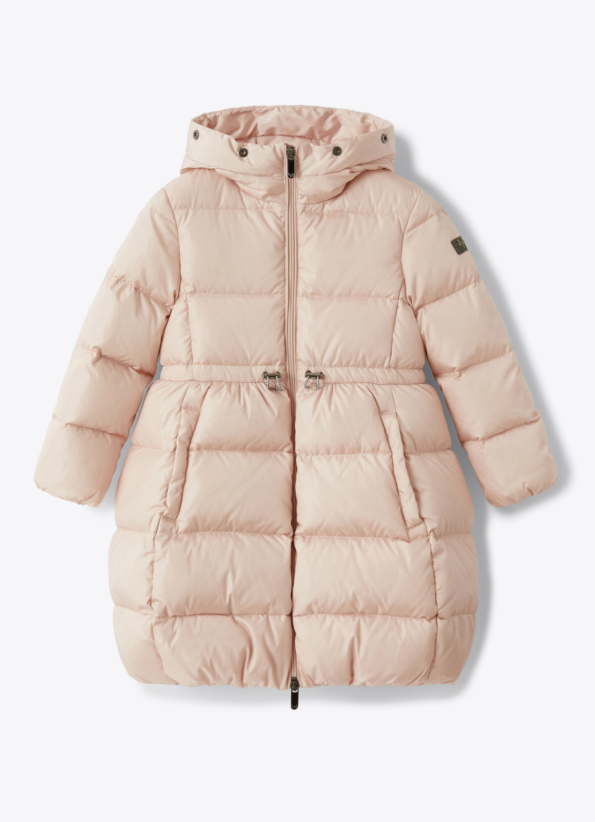 Lange Daunenjacke mit Kapuze - Rose | Il Gufo