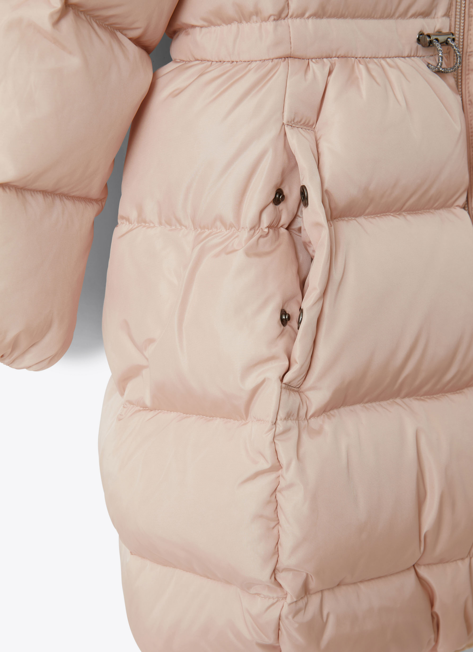 Lange Daunenjacke mit Kapuze - Rose | Il Gufo
