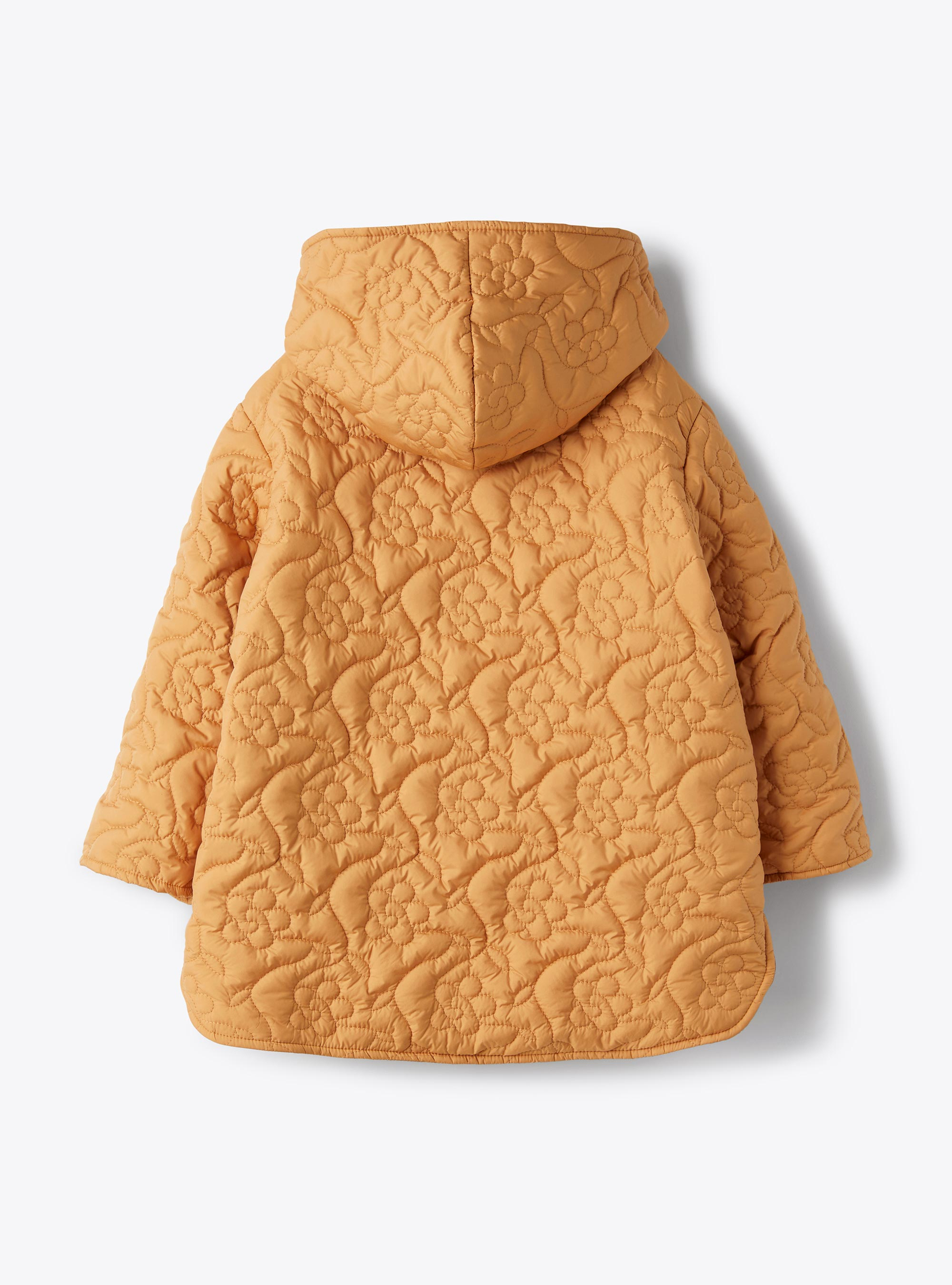 Jacket with floral quilting - Orange | Il Gufo