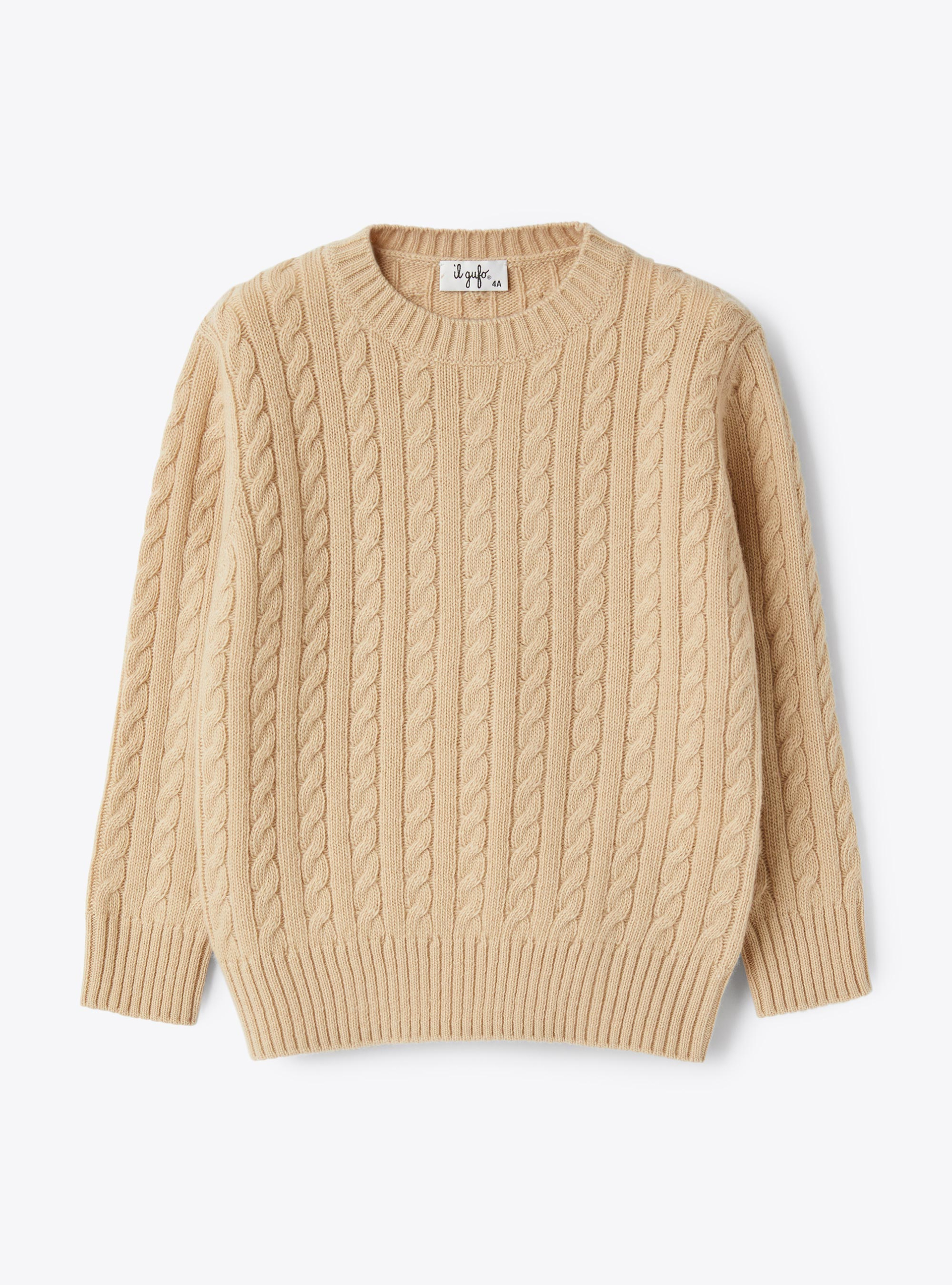Wool cable knit sweater - Sweaters - Il Gufo