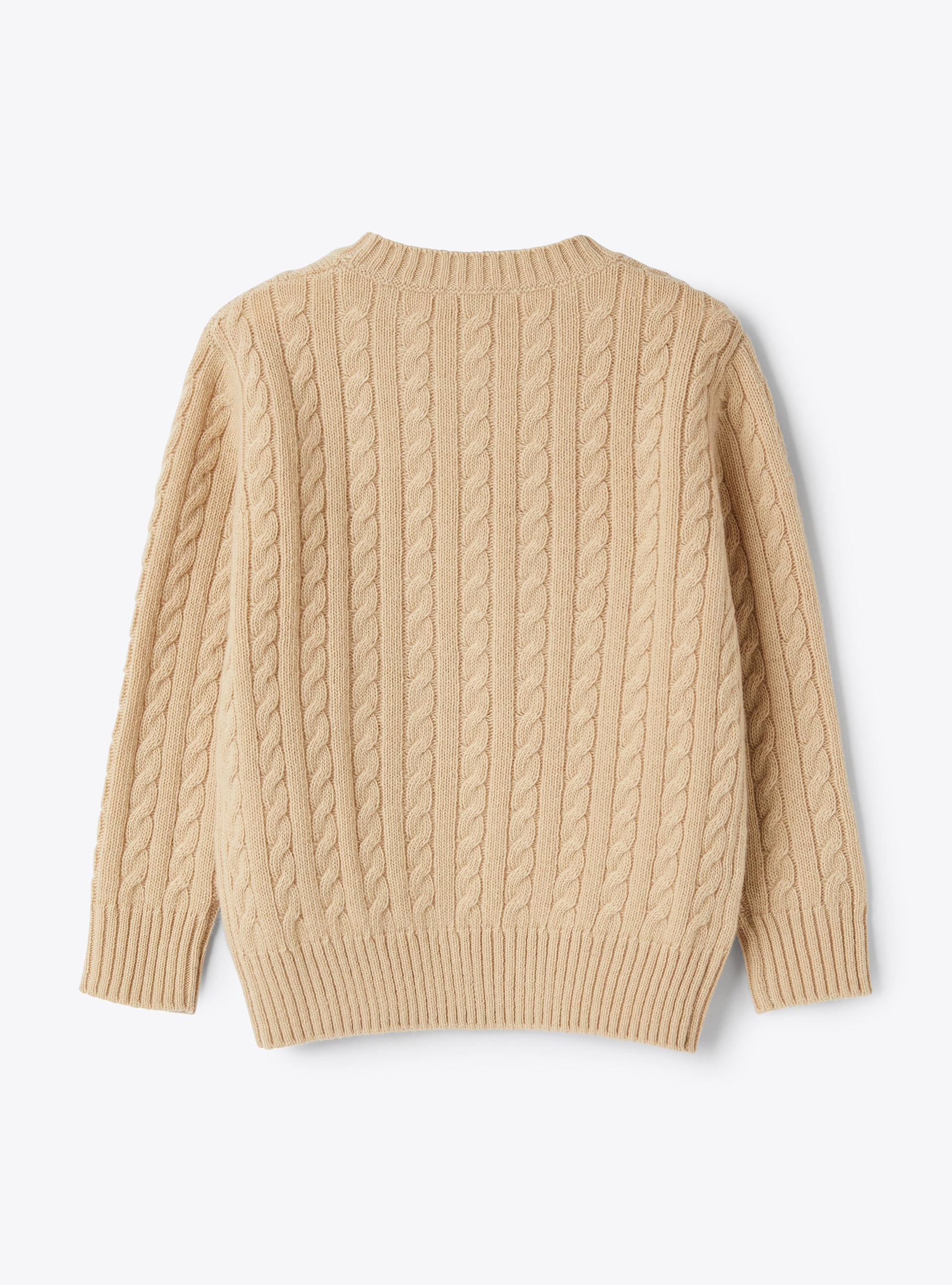 Maglia a trecce in lana - Maglie - Il Gufo