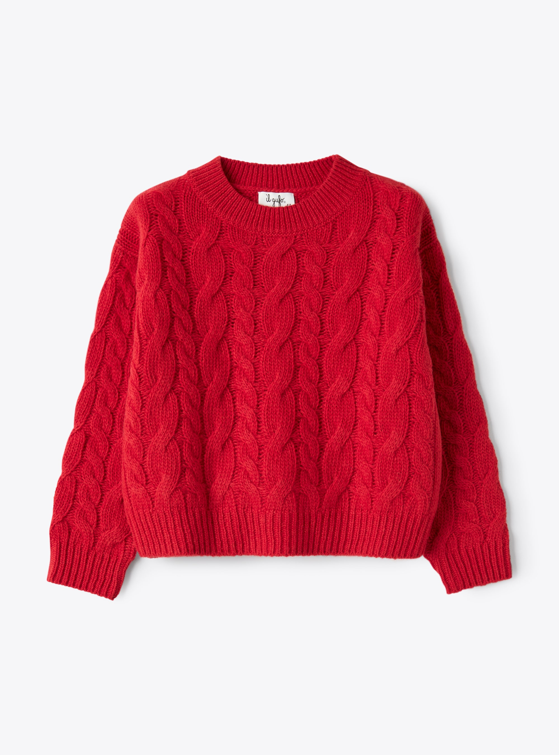 Cable-knit wool sweater - Sweaters - Il Gufo