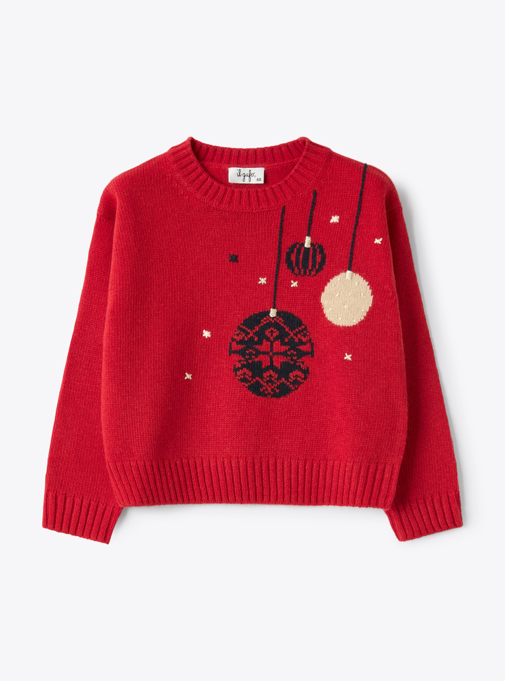 Wollpullover mit weihnachtlichem Motiv - Pullover - Il Gufo