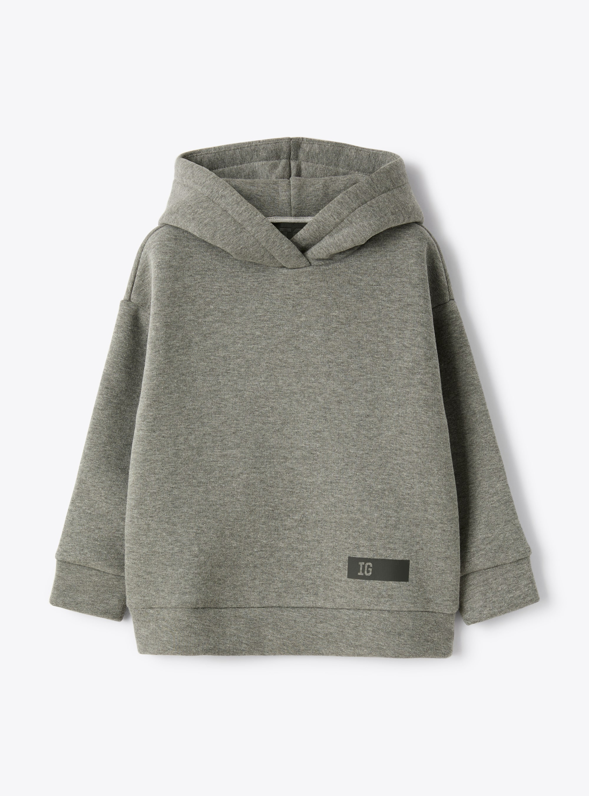 Brushed hoodie - Grey | Il Gufo