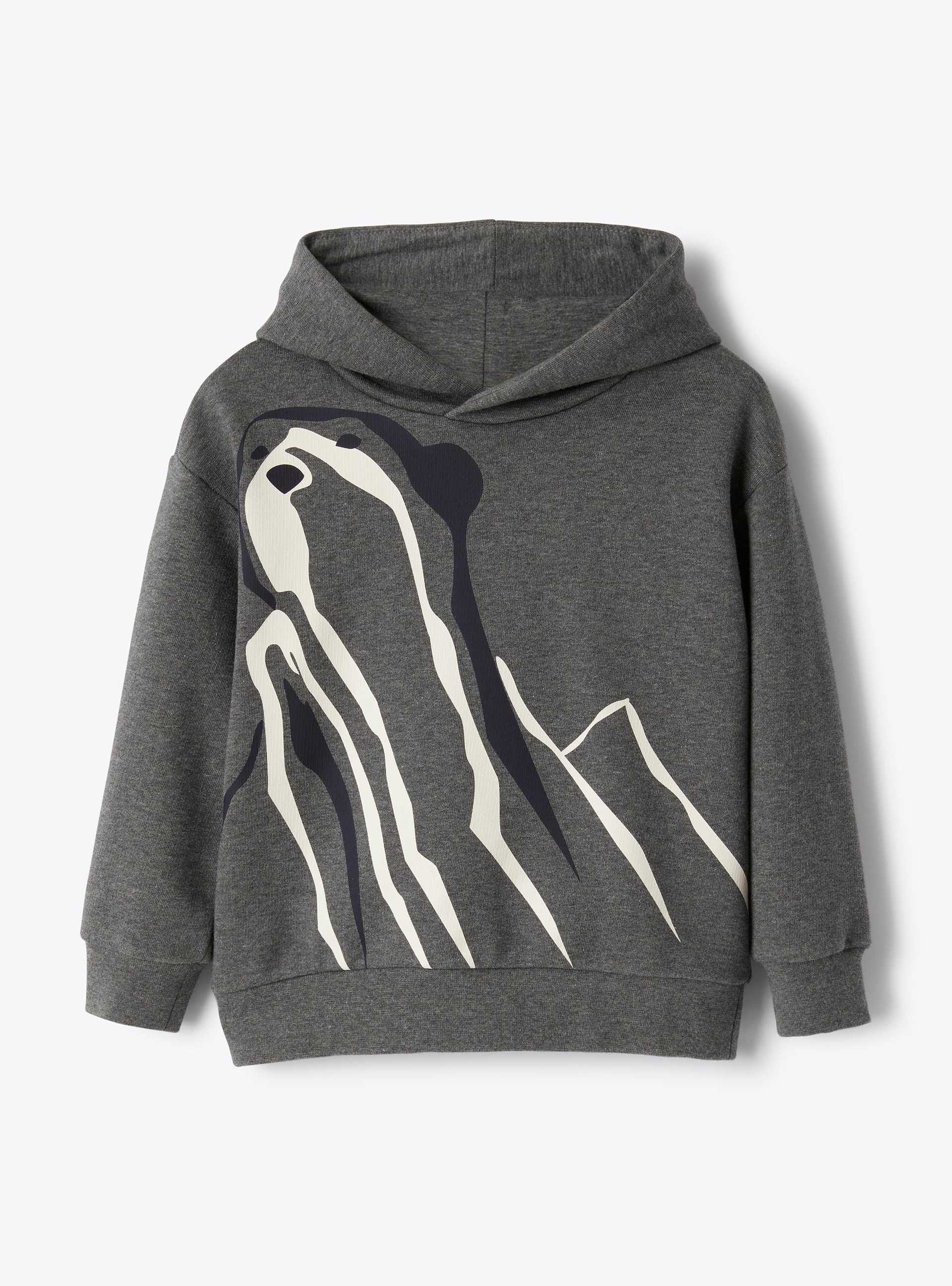 Cotton hoodie - Black | Il Gufo
