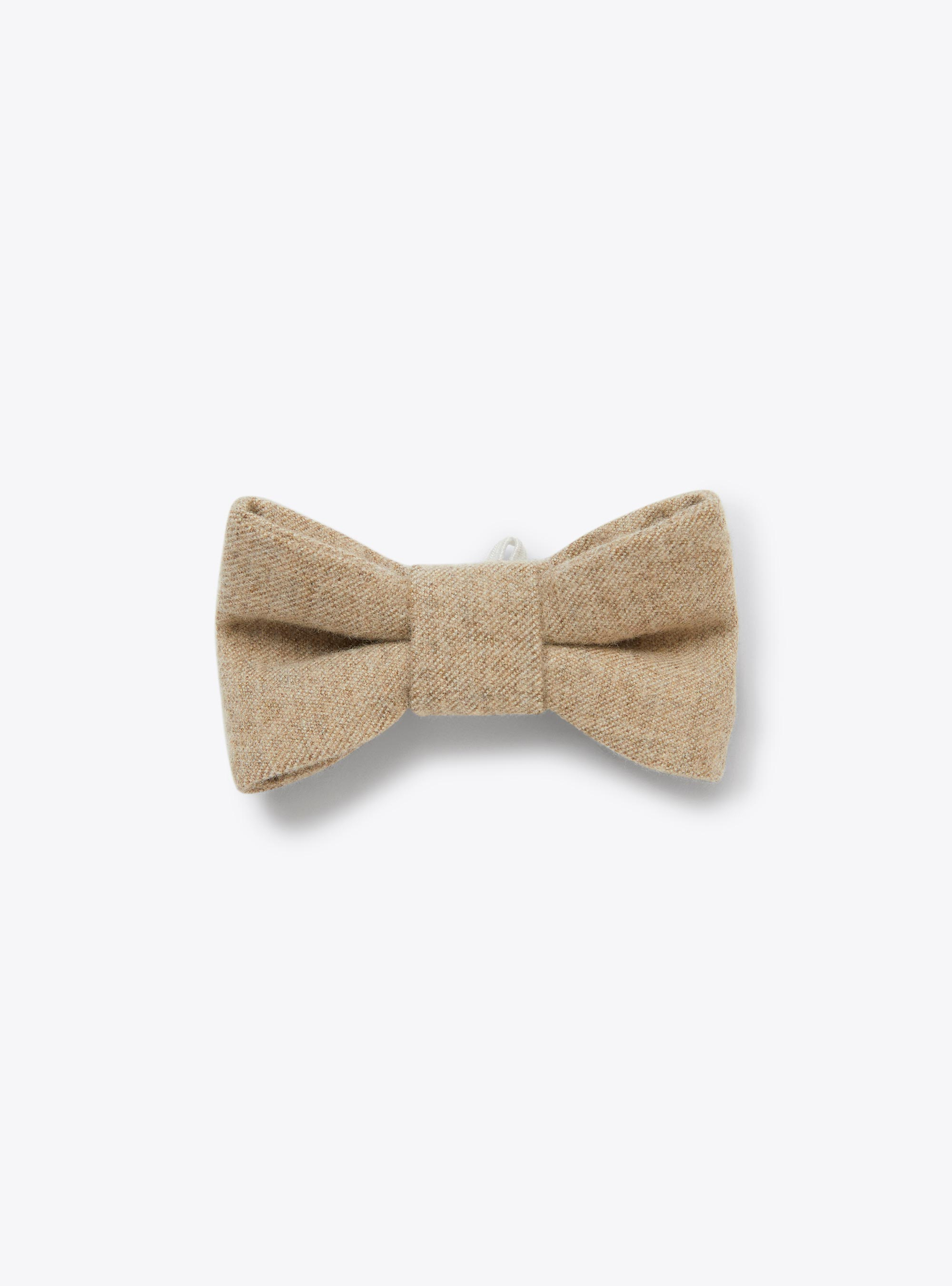 Techno-wool bow tie - Brown | Il Gufo