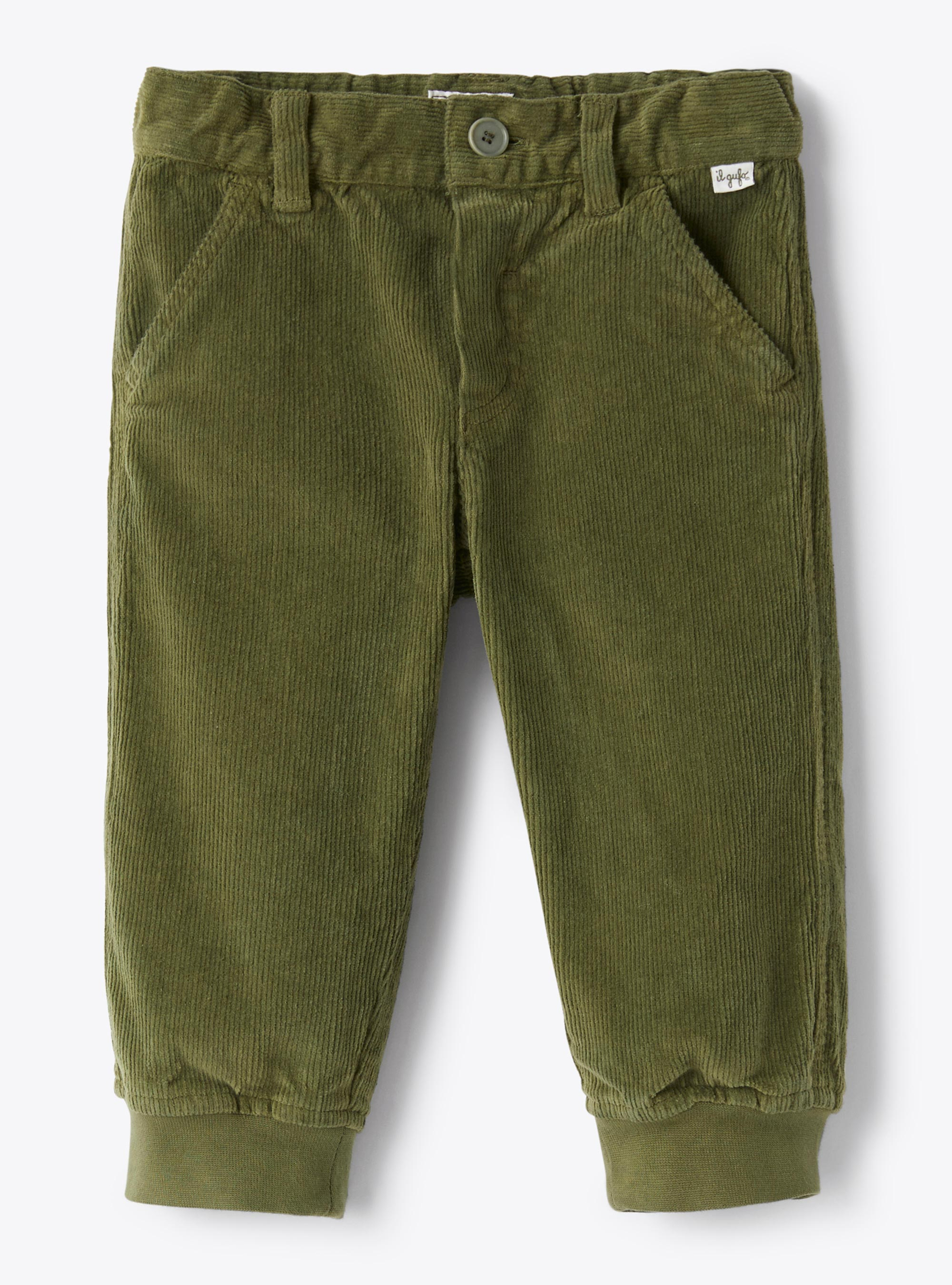 Pantalone in velluto a costine - Verde | Il Gufo