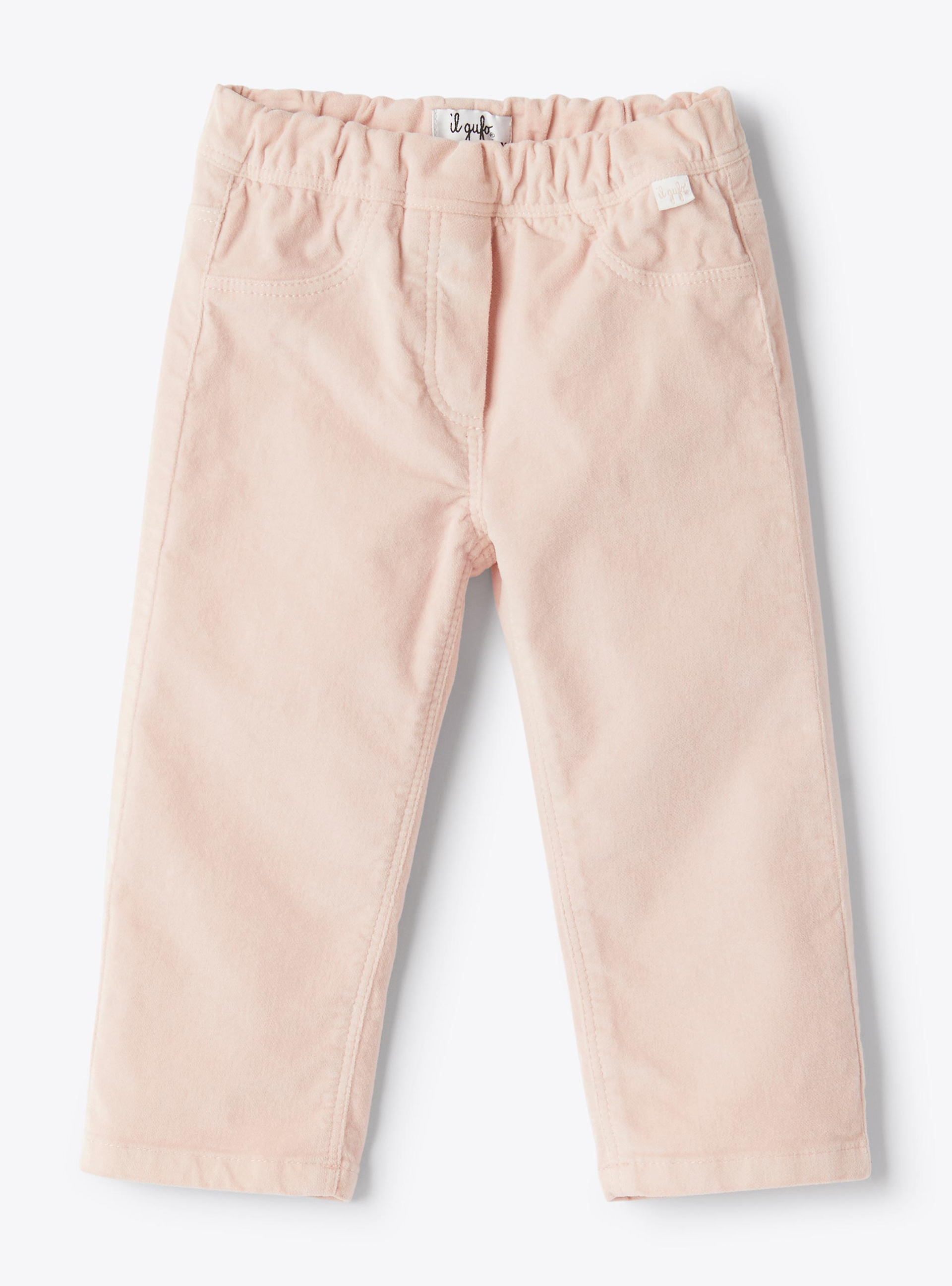Smooth velvet trousers - Trousers - Il Gufo