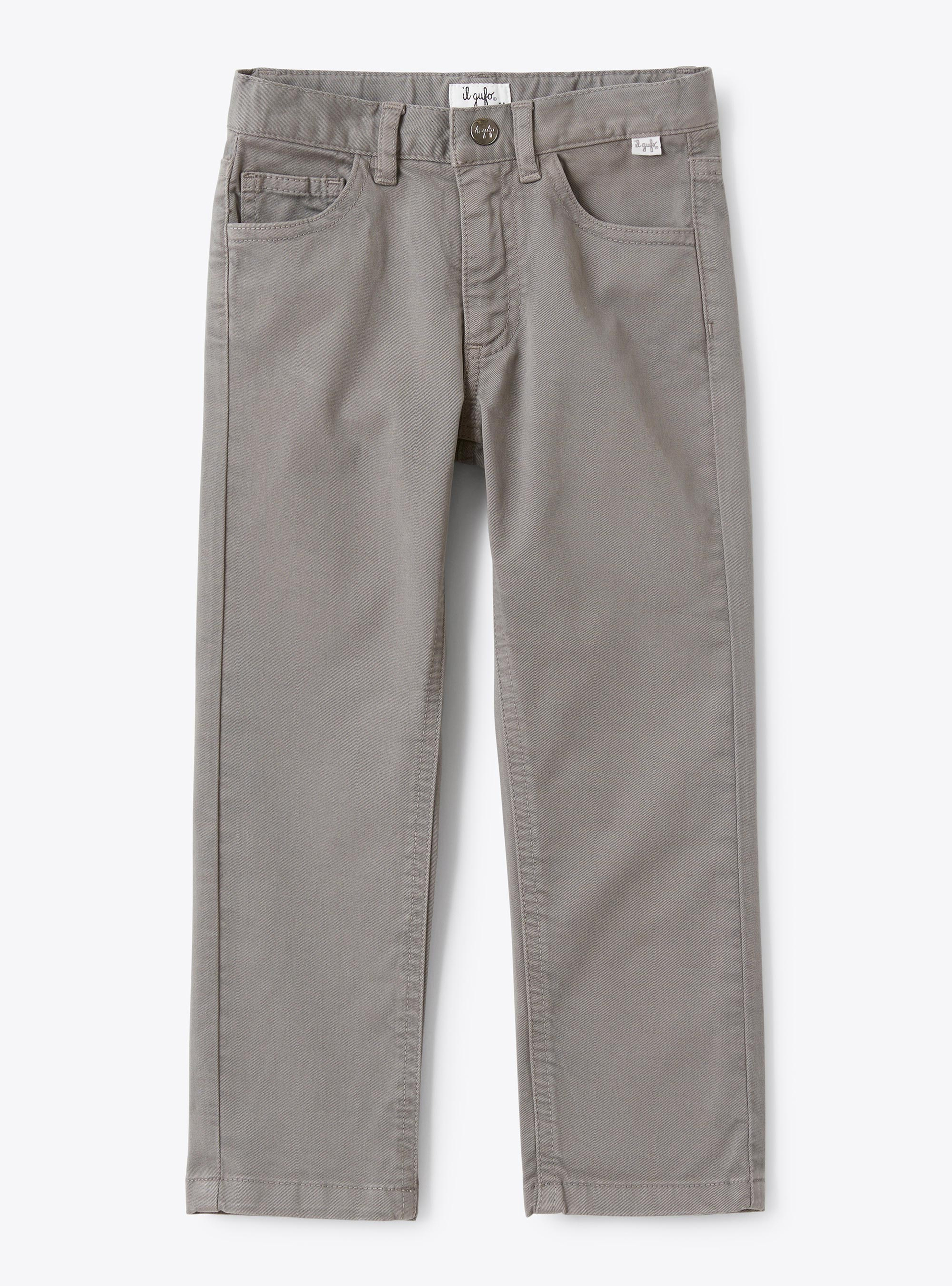 Pantalon 5 poches en gabardine - Pantalons - Il Gufo