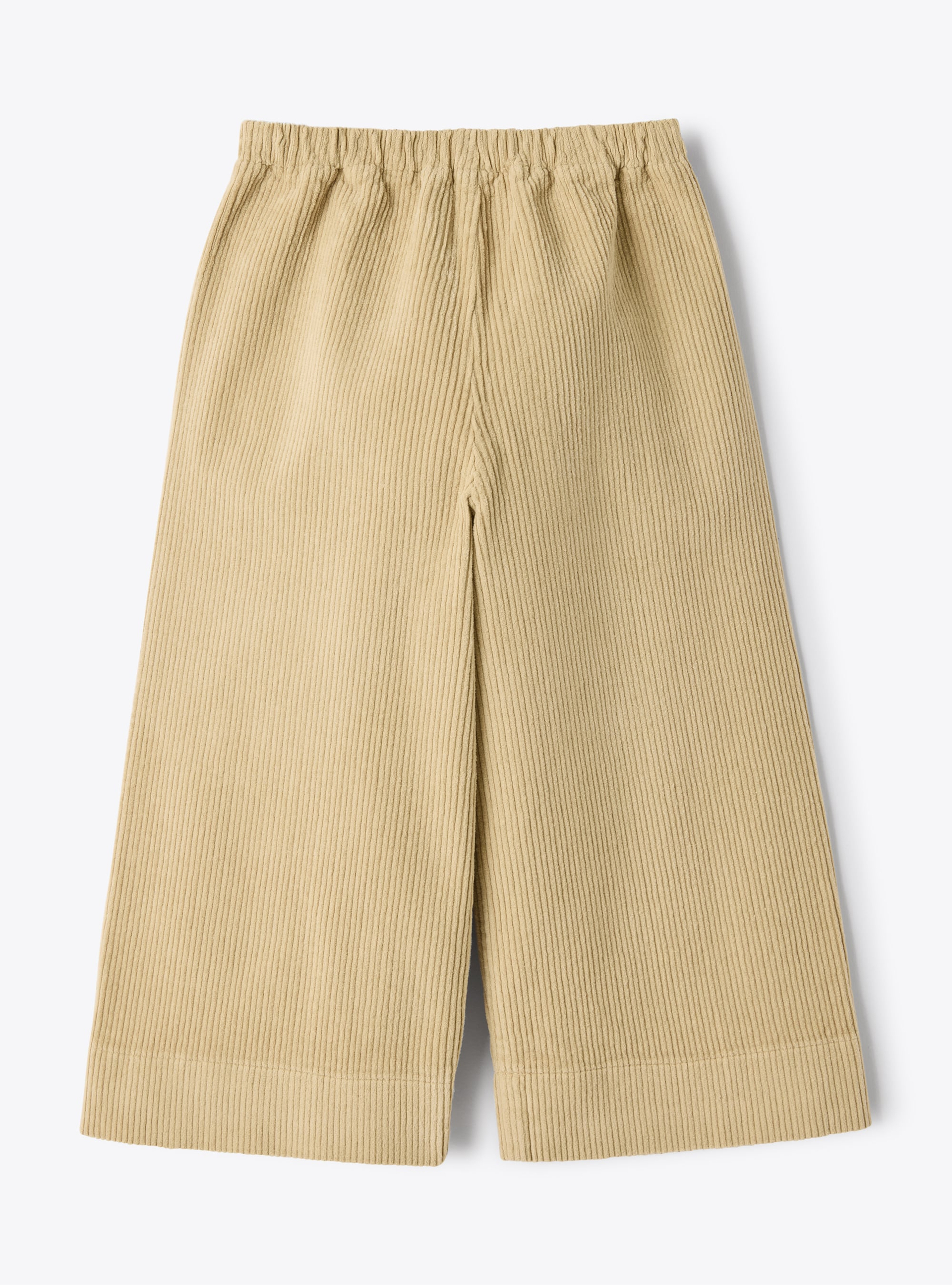 Pantalone wide leg in velluto - Beige | Il Gufo