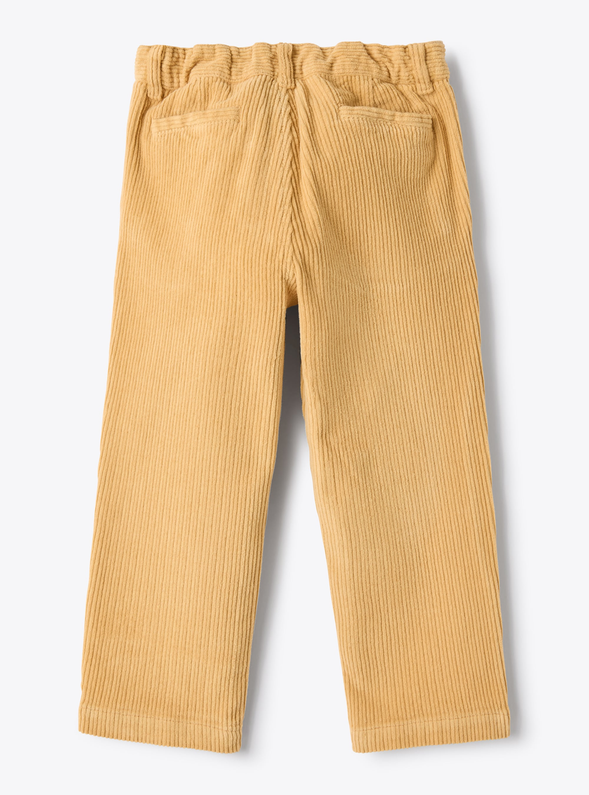 Cotton corduroy trousers with ribbing - Orange | Il Gufo