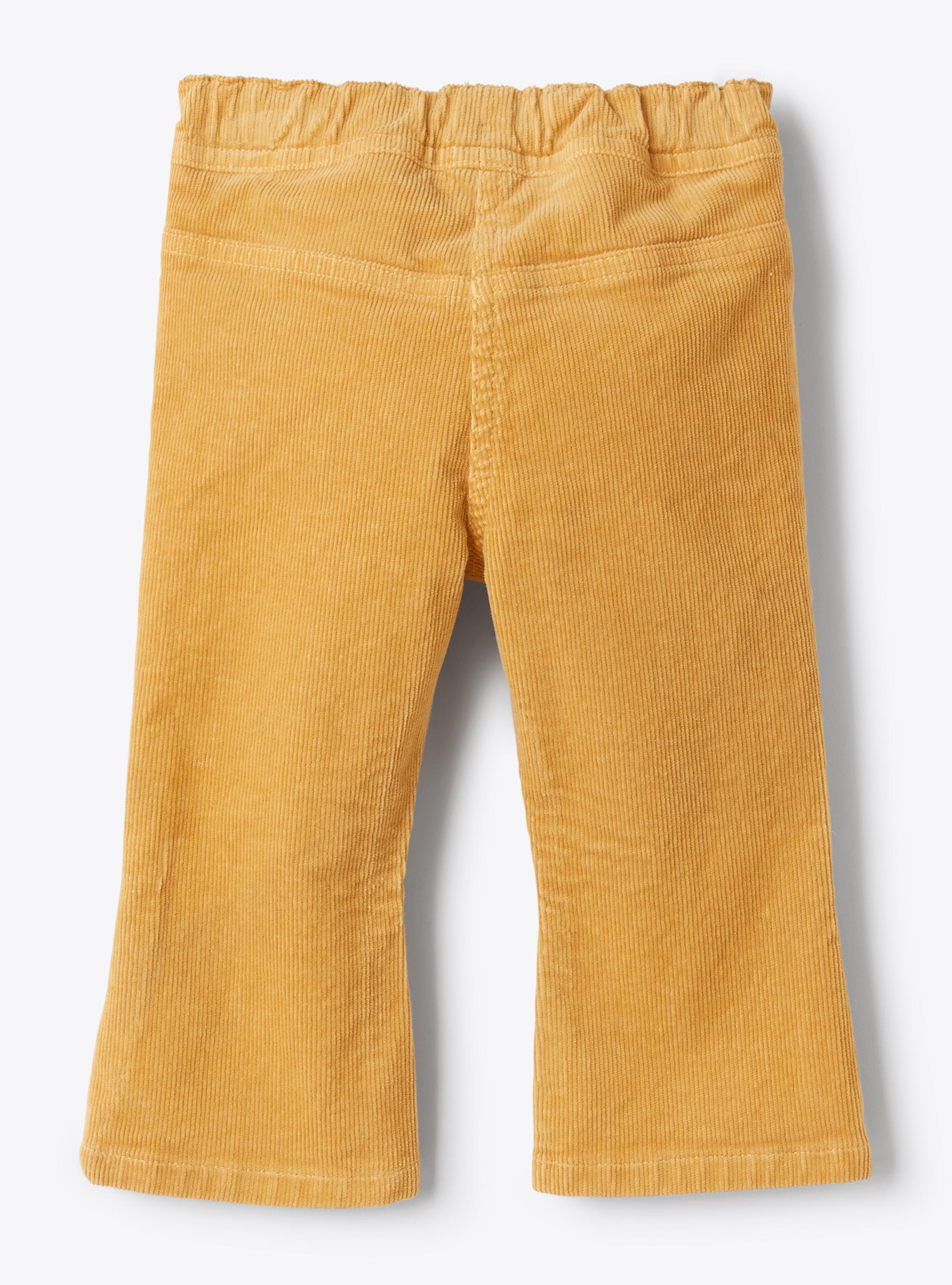 Flared design velvet trousers - Orange | Il Gufo