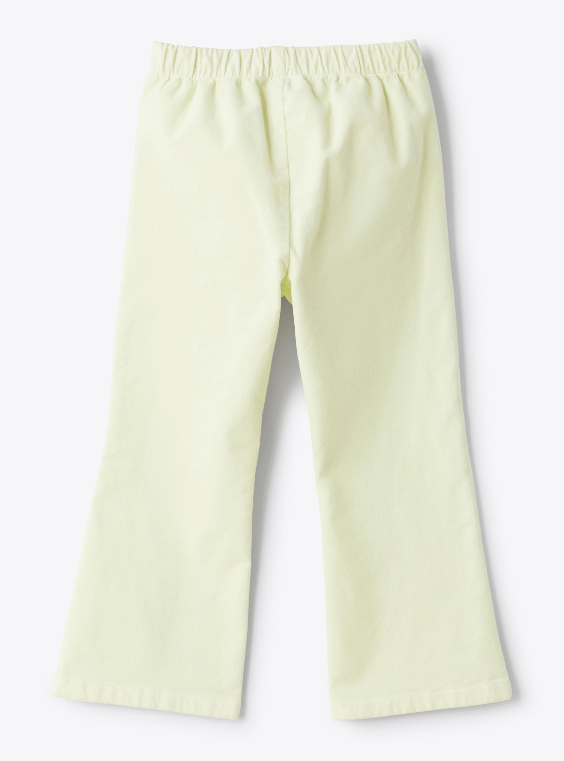 Pantalone flared in velluto - Giallo | Il Gufo