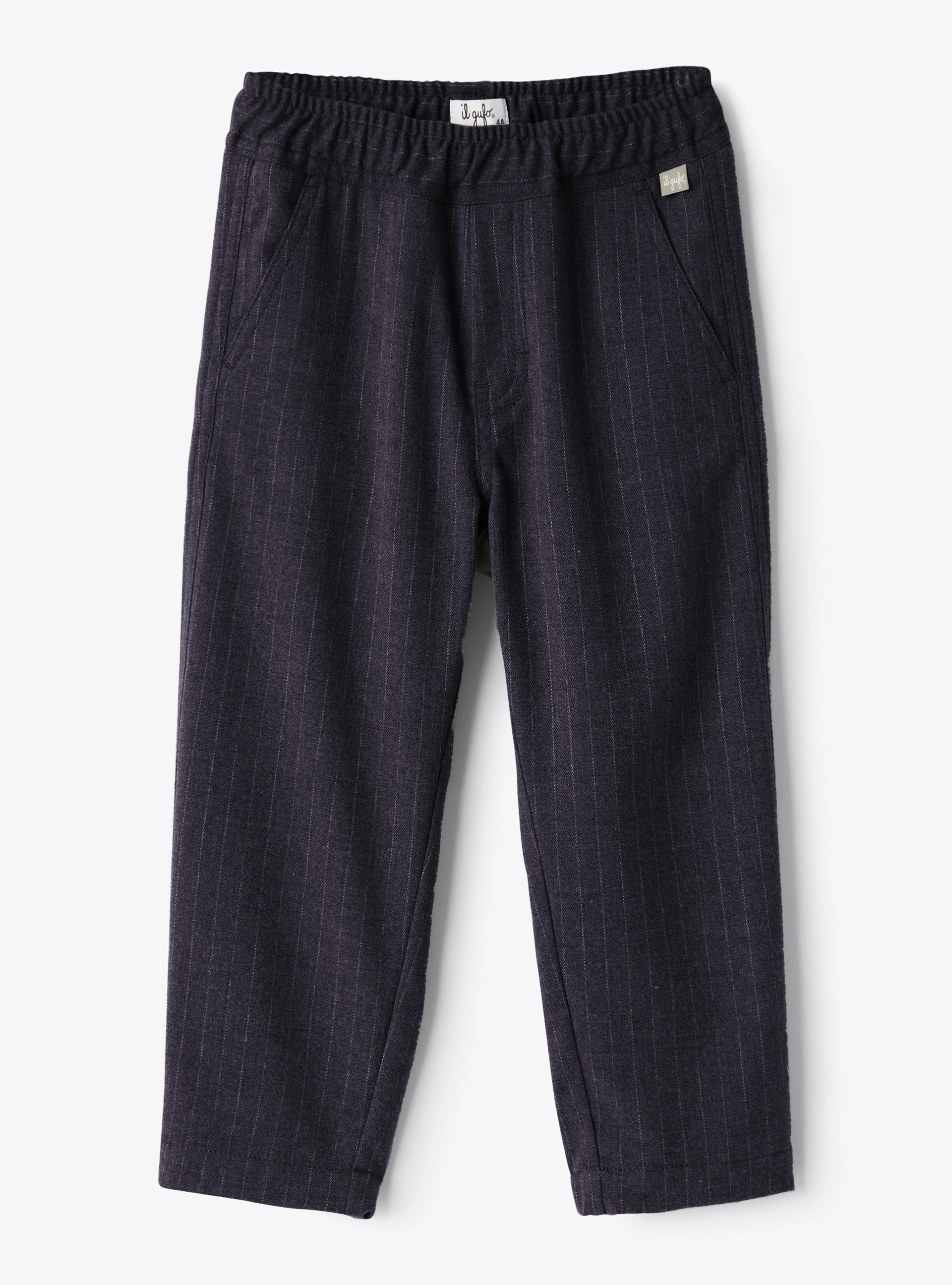 Pantalone in tecno lana gessati - Pantaloni - Il Gufo