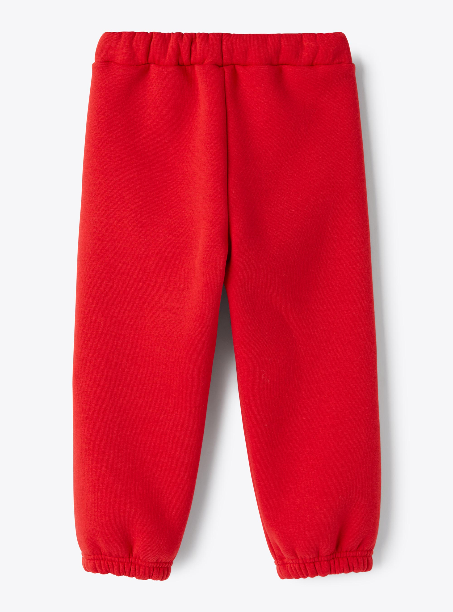 Cotton fleece joggers - Red | Il Gufo