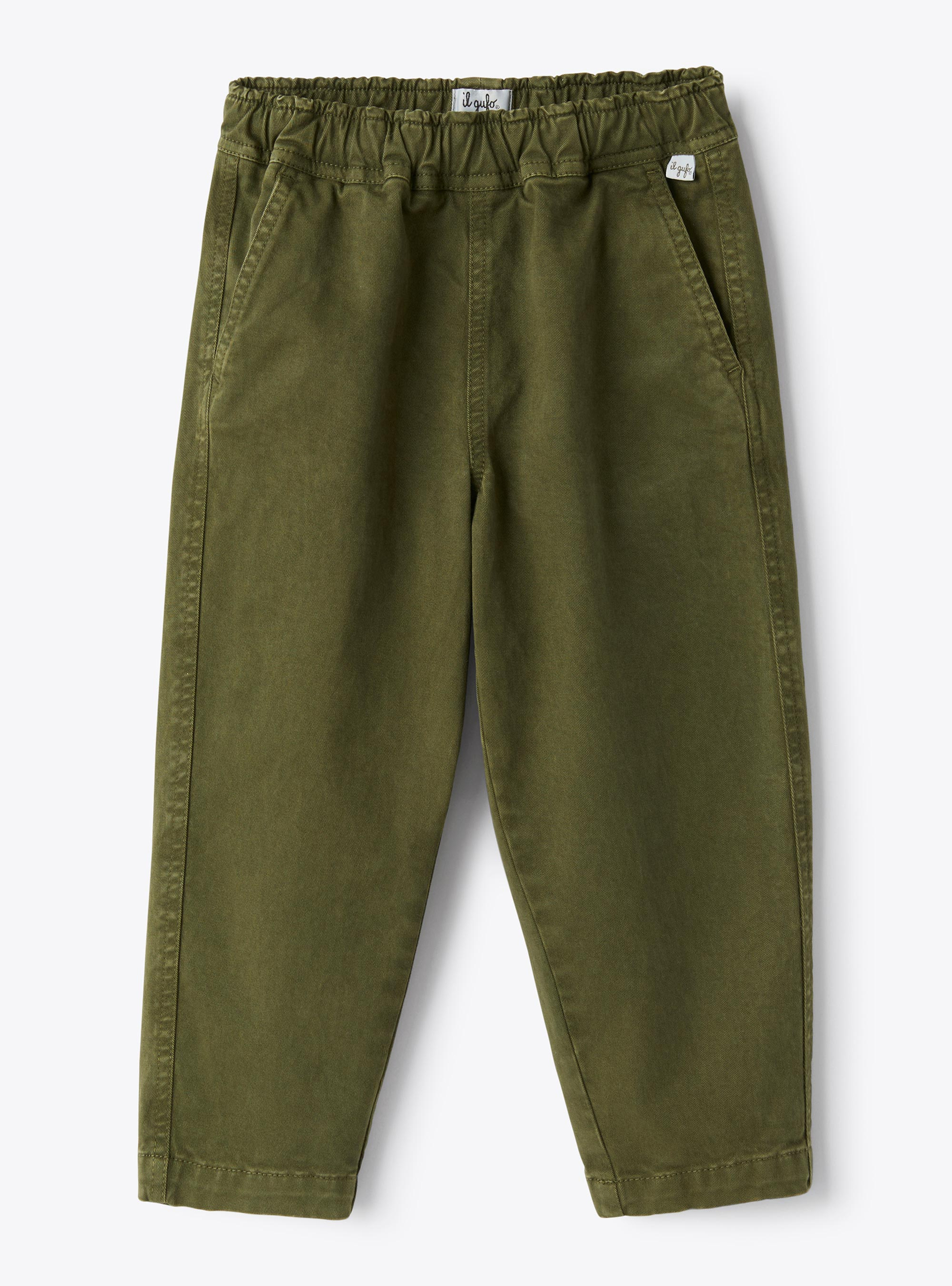 Karottenhose aus Gabardine - Hosen - Il Gufo