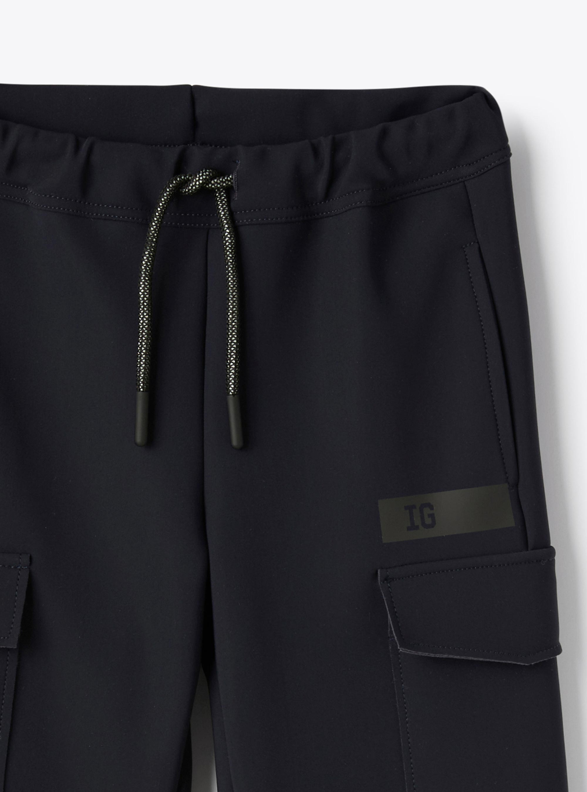 Cargo pants in Sensitive® Fabrics - Blue | Il Gufo
