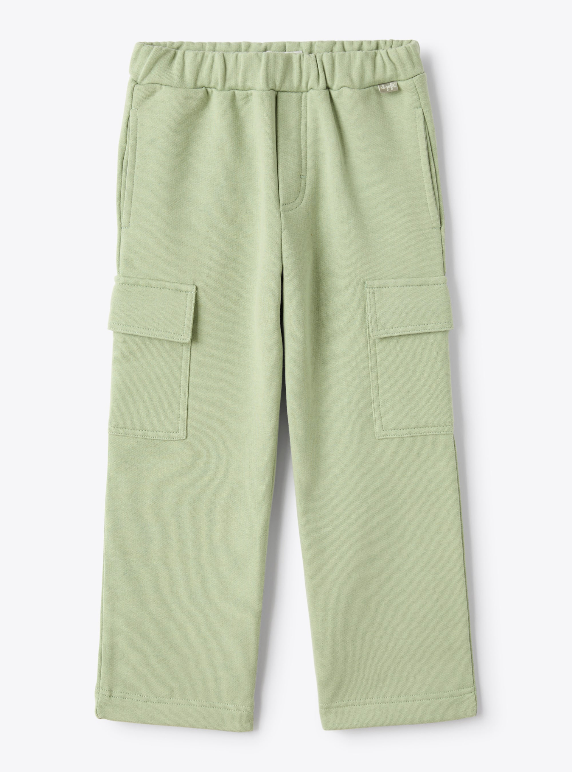 Cargo pants in brushed cotton fleece - Trousers - Il Gufo