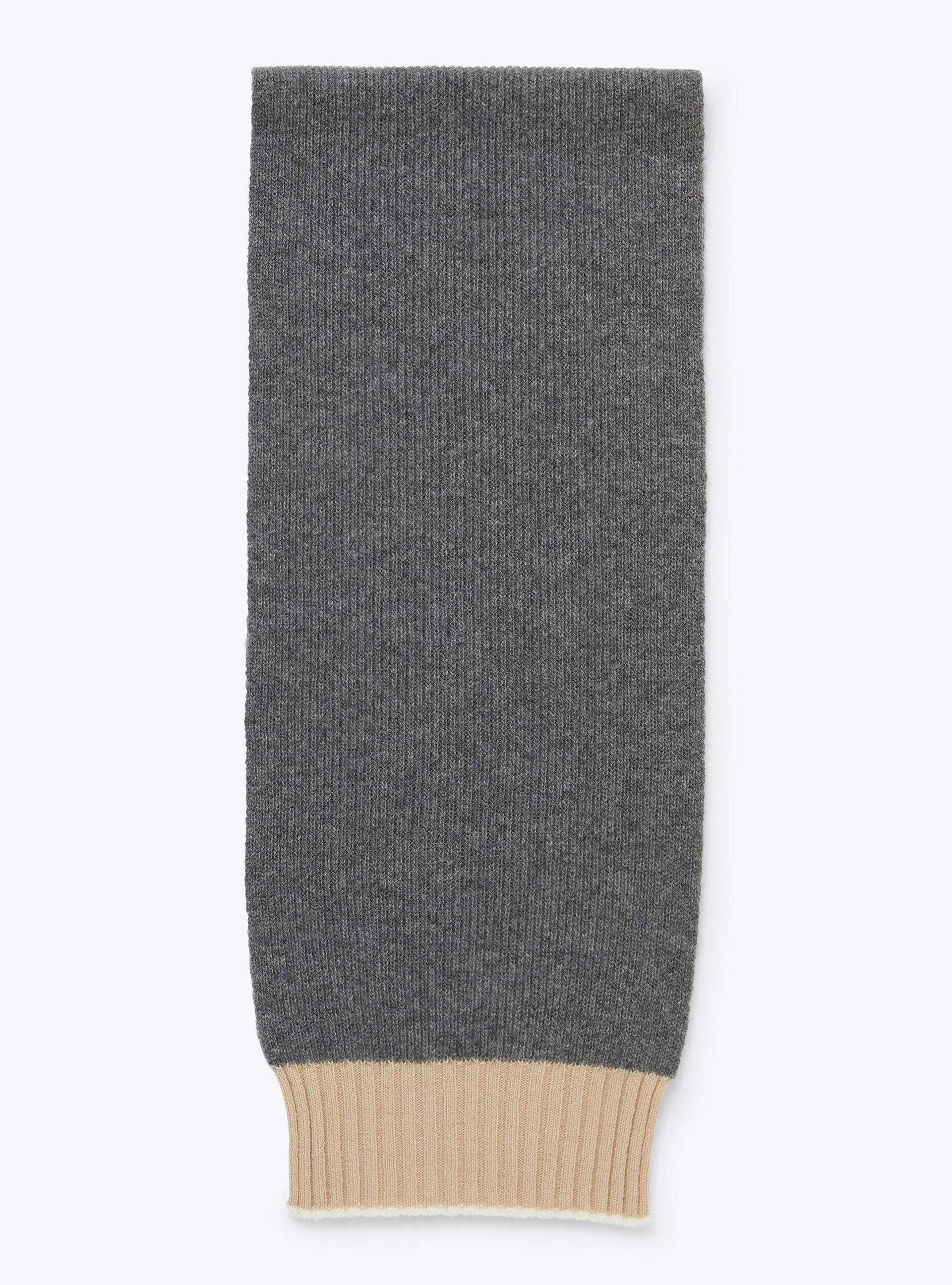 Merino wool scarf - Grey | Il Gufo