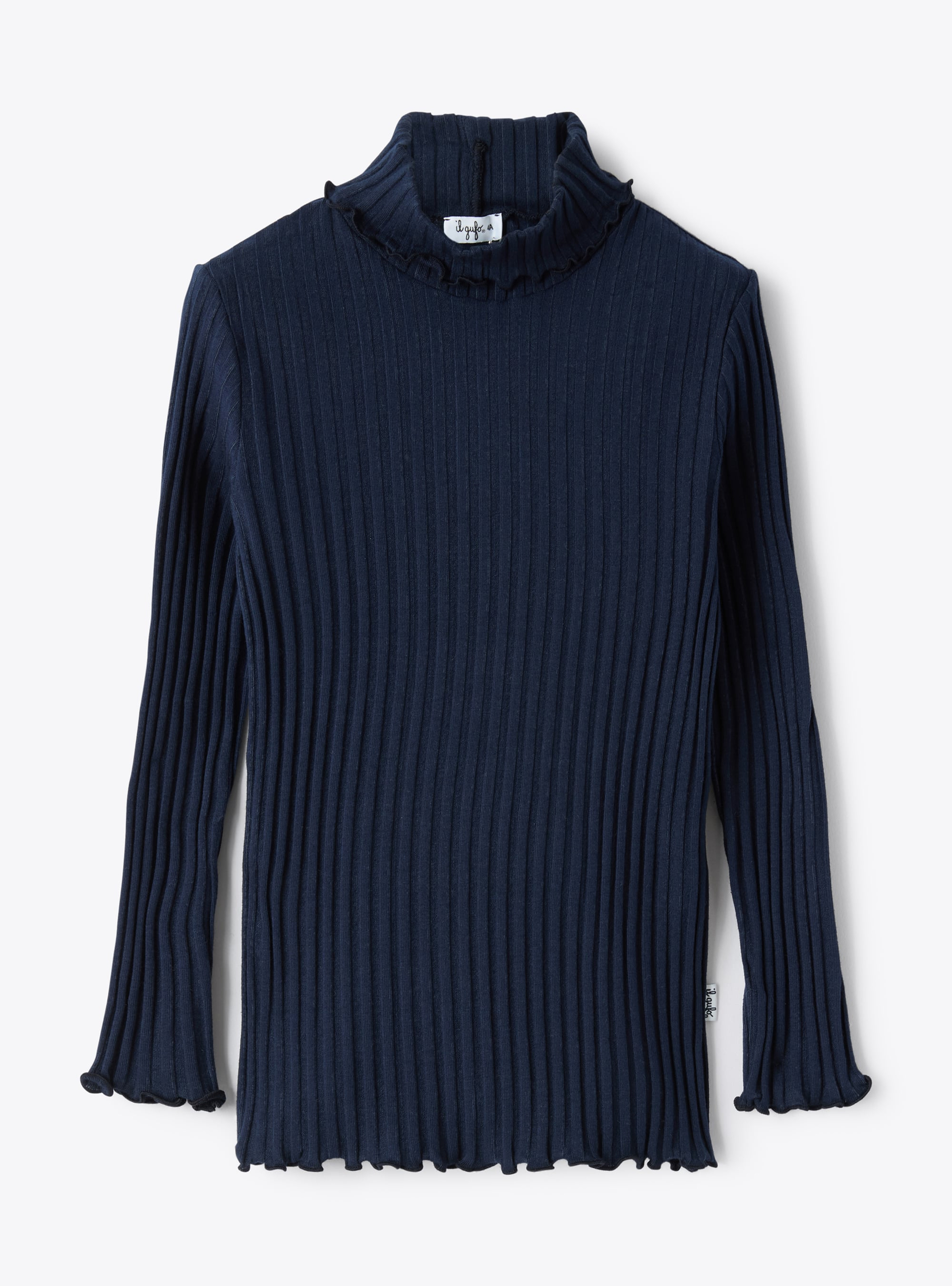 Ribbed turtleneck T-shirt - T-shirts - Il Gufo