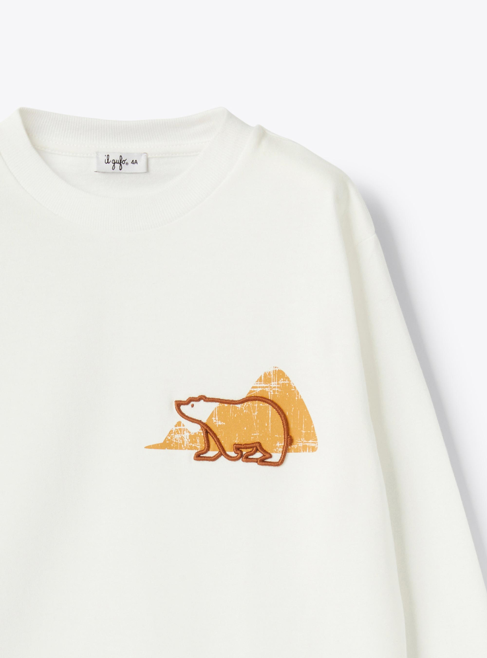 Printed jersey T-shirt - White | Il Gufo