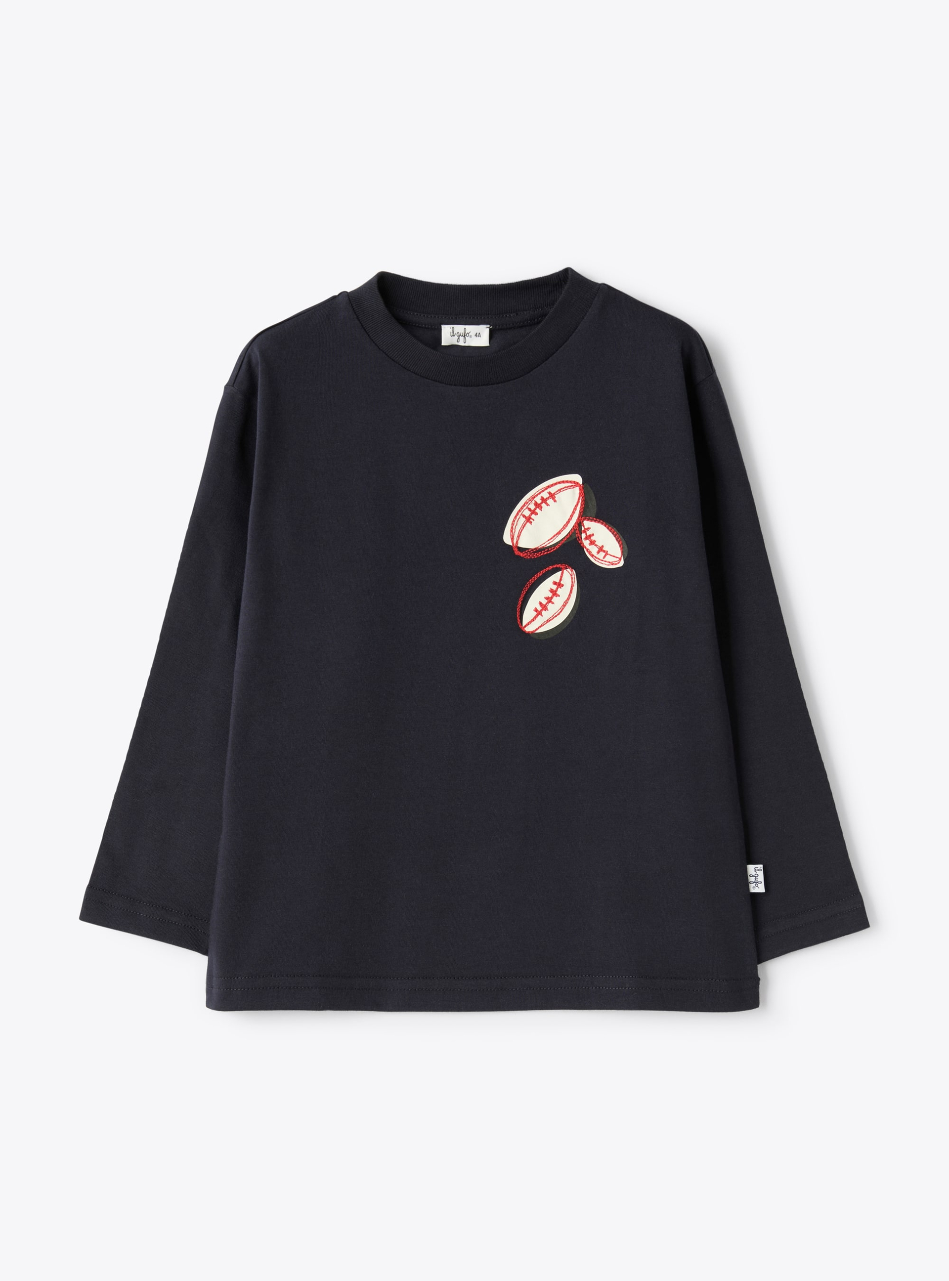Printed jersey T-shirt - Blue | Il Gufo
