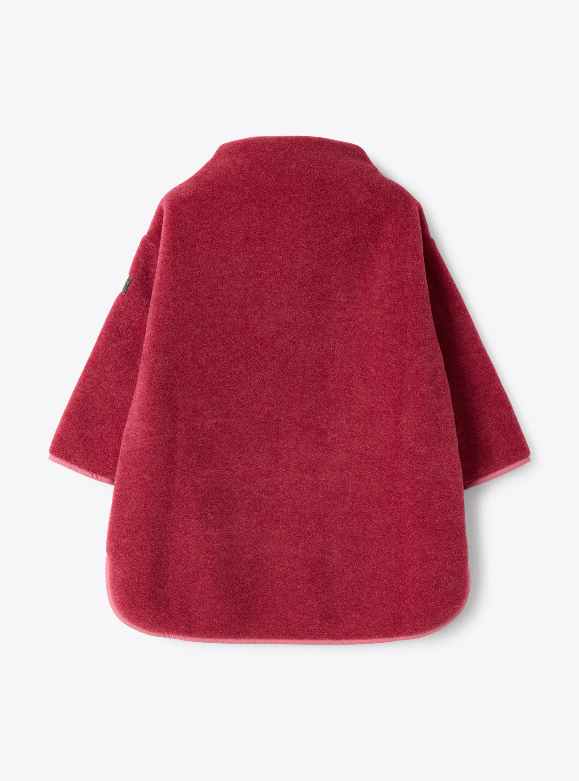 Fleece dress with pocket - Red | Il Gufo