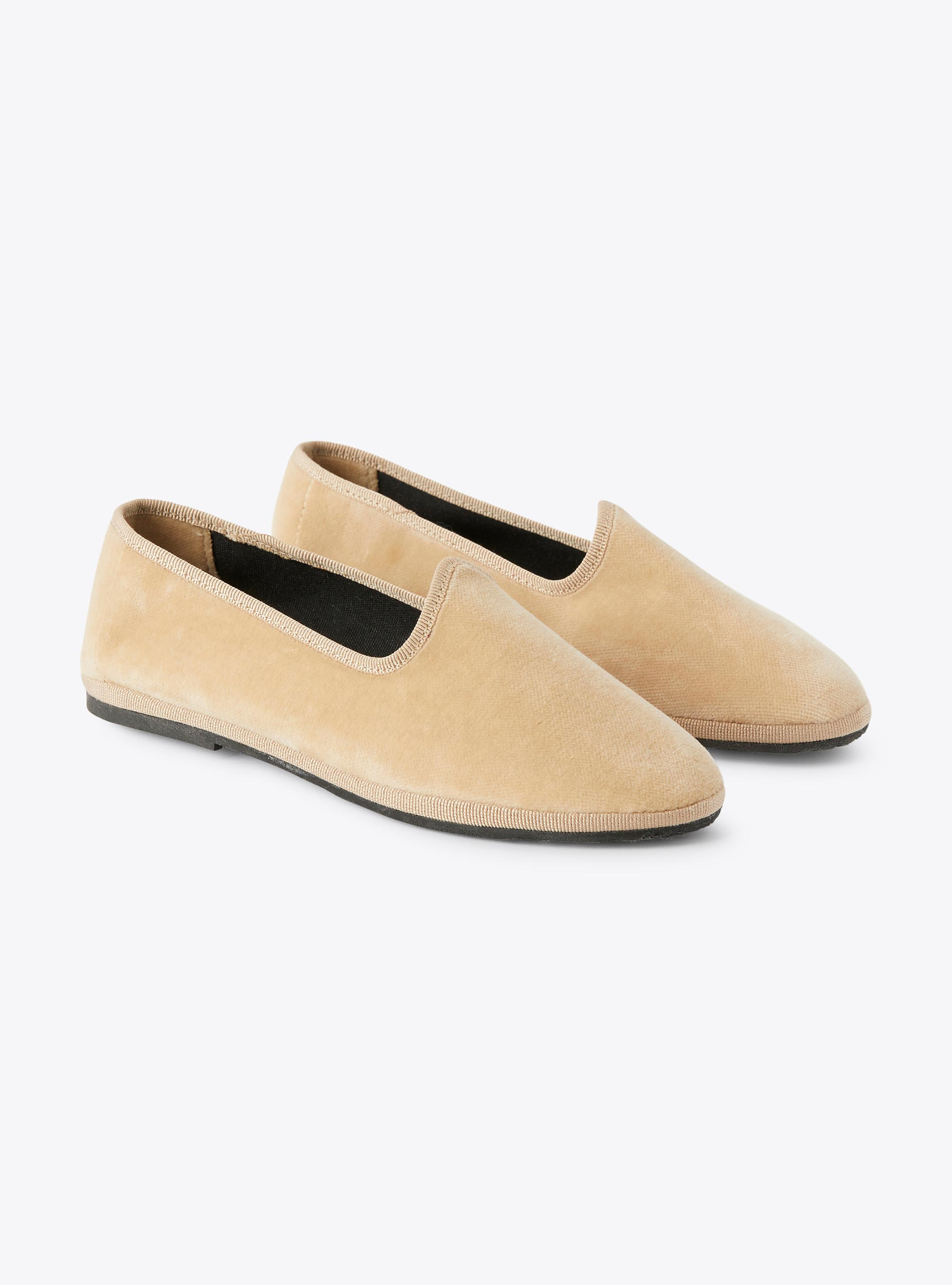 Smooth velvet slippers - Shoes - Il Gufo