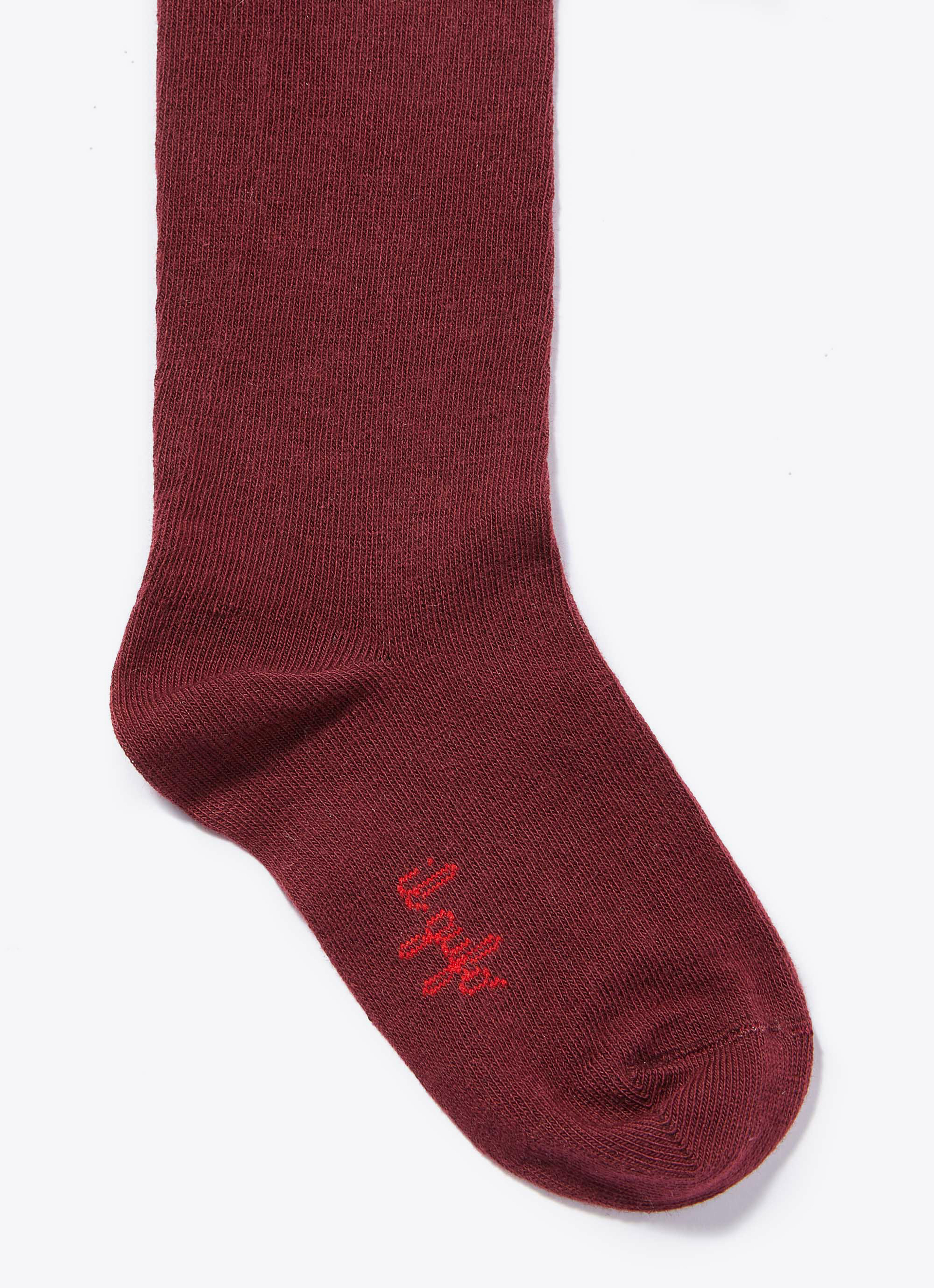 Cotton blend tights - Red | Il Gufo